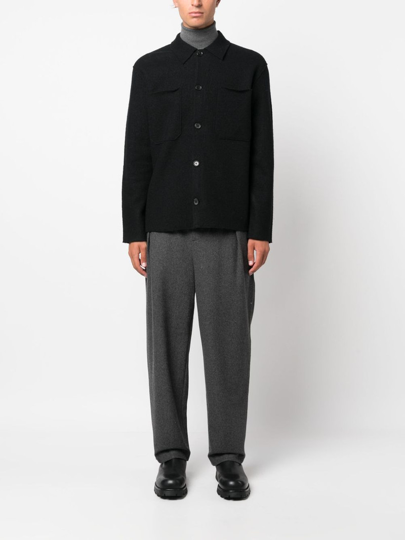 NN07 classic-collar wool jacket outlook