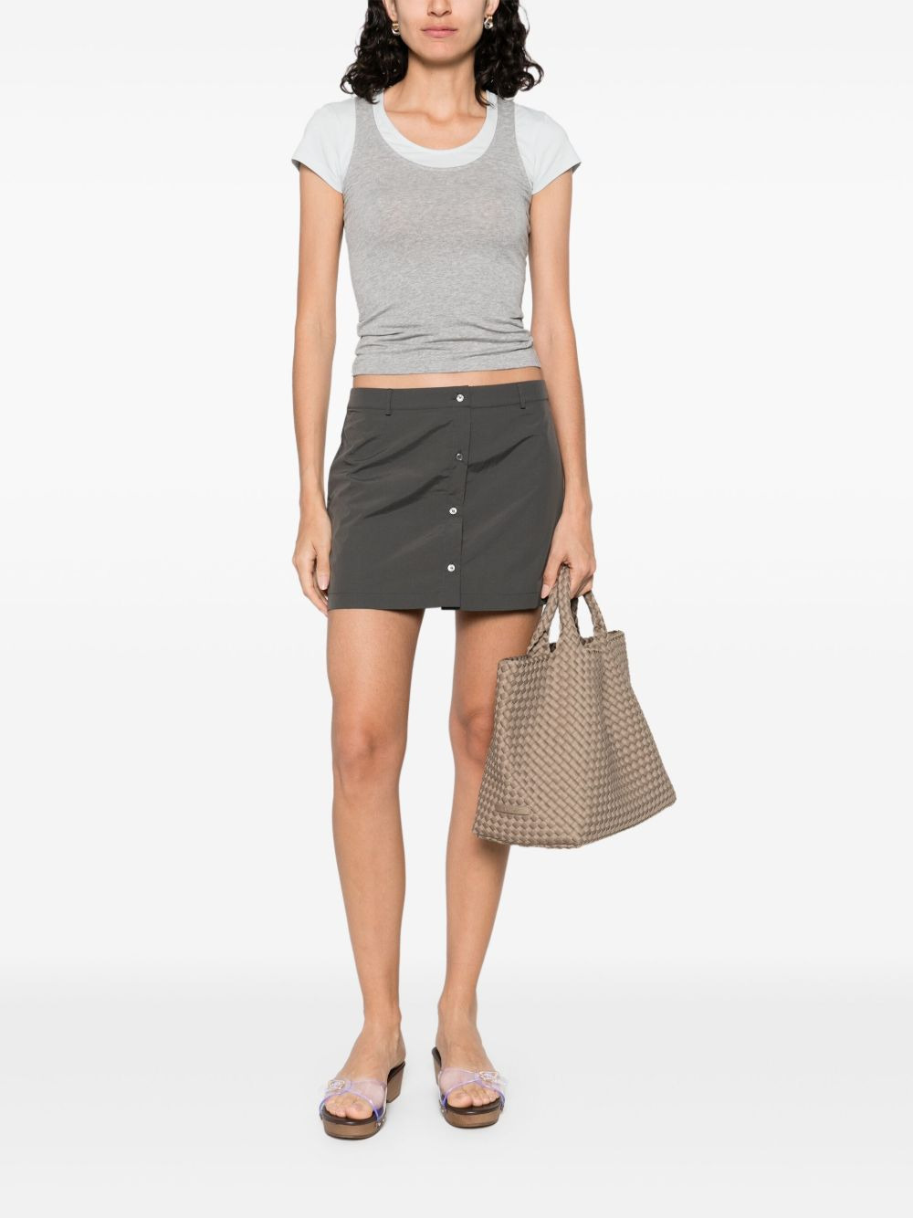 buttoned mini skirt - 2