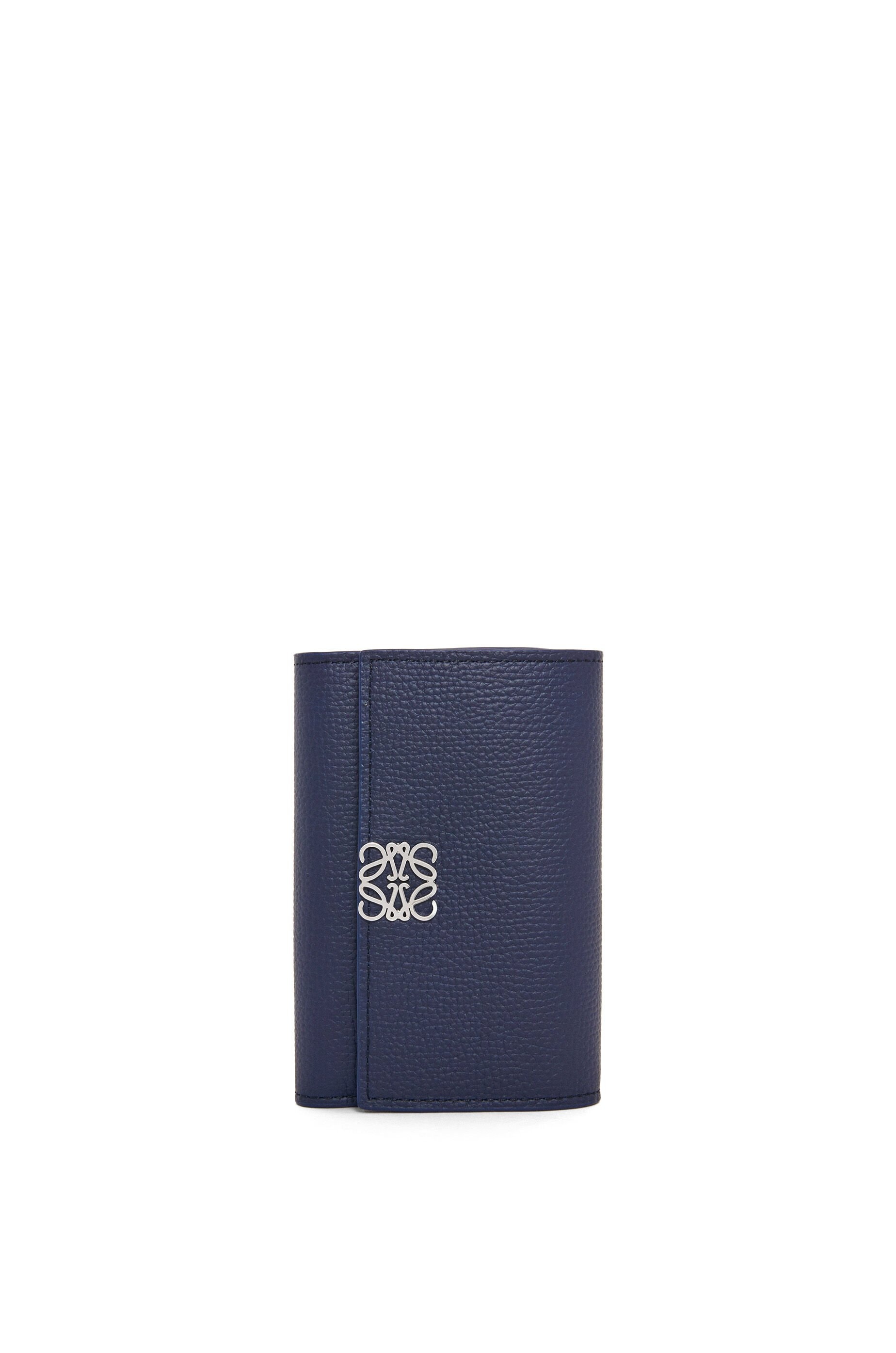 Anagram small vertical wallet in pebble grain calfskin - 1