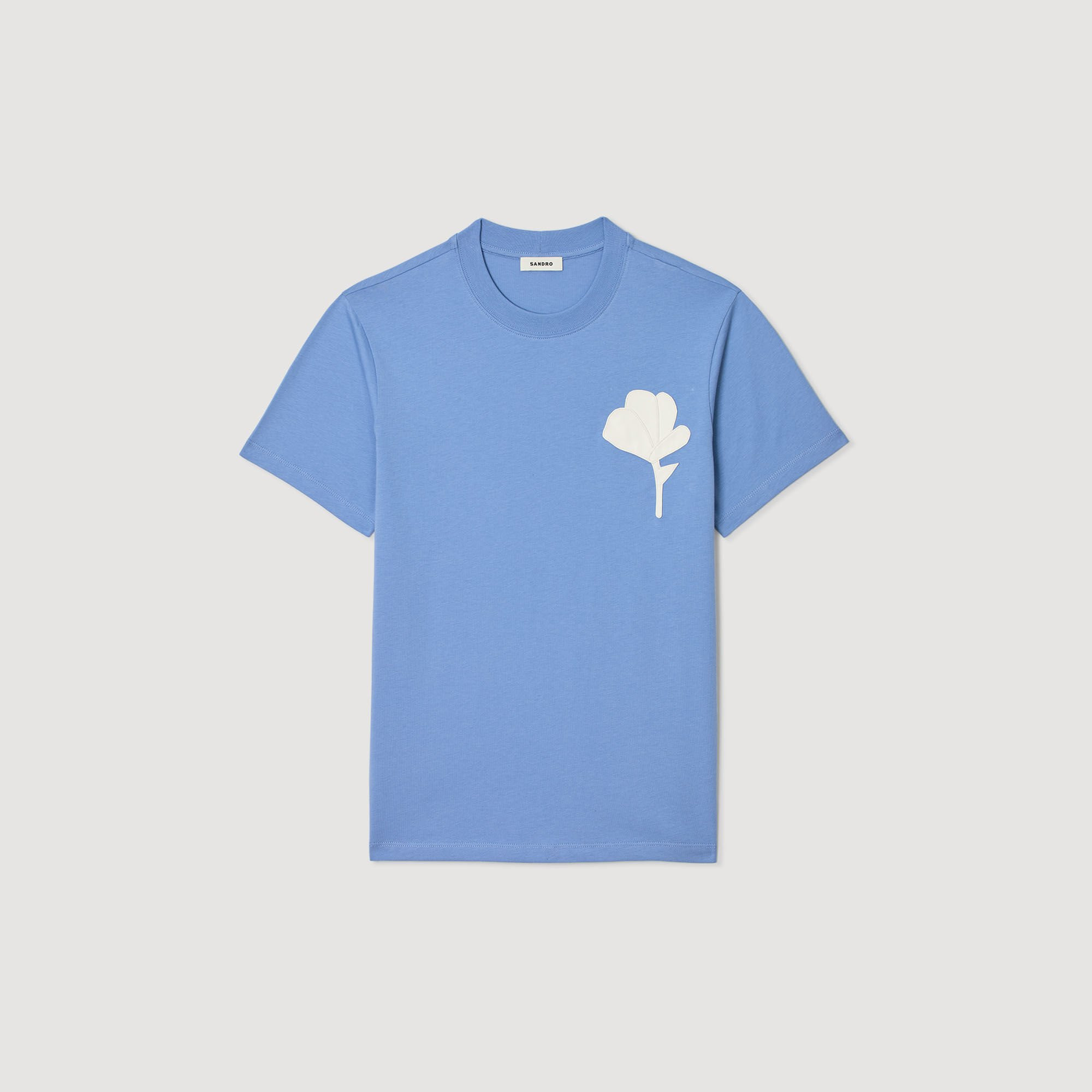 T-SHIRT WITH FLOWER PATCH - 6