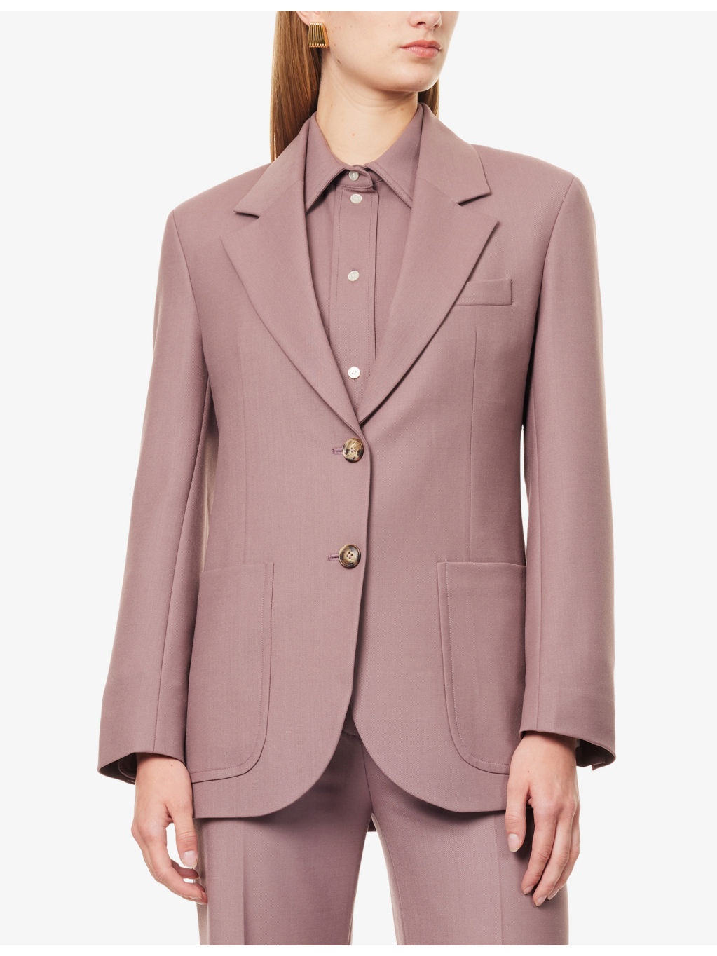 Single-Breasted Notch-Lapel Wool-Blend Blazer - 3