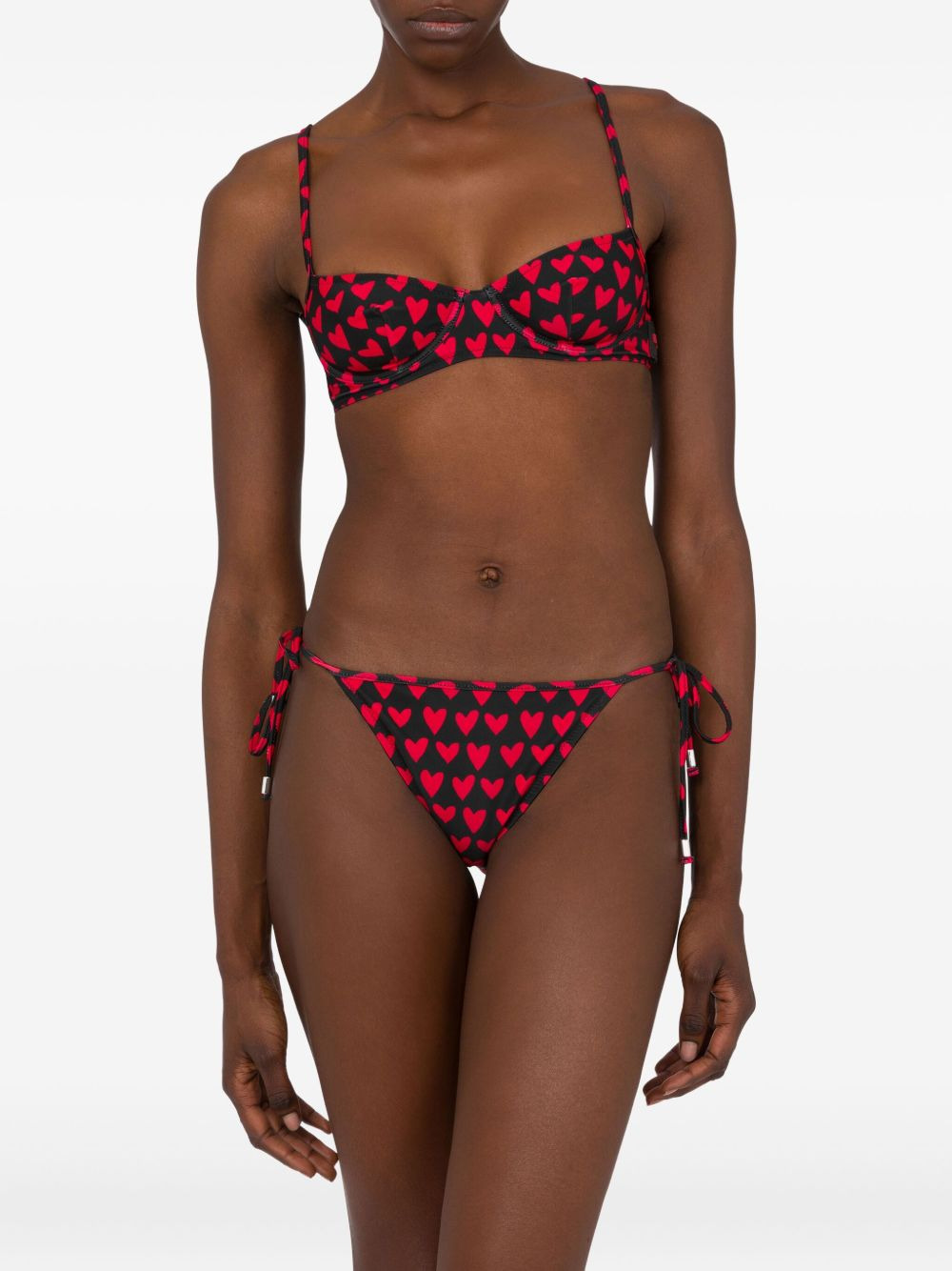 heart-print bikini bottoms - 2