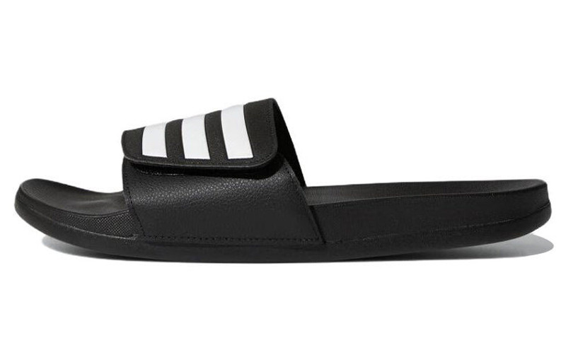 adidas Adilette Comfort Adjustable Slide 'Black White' GZ8951 2