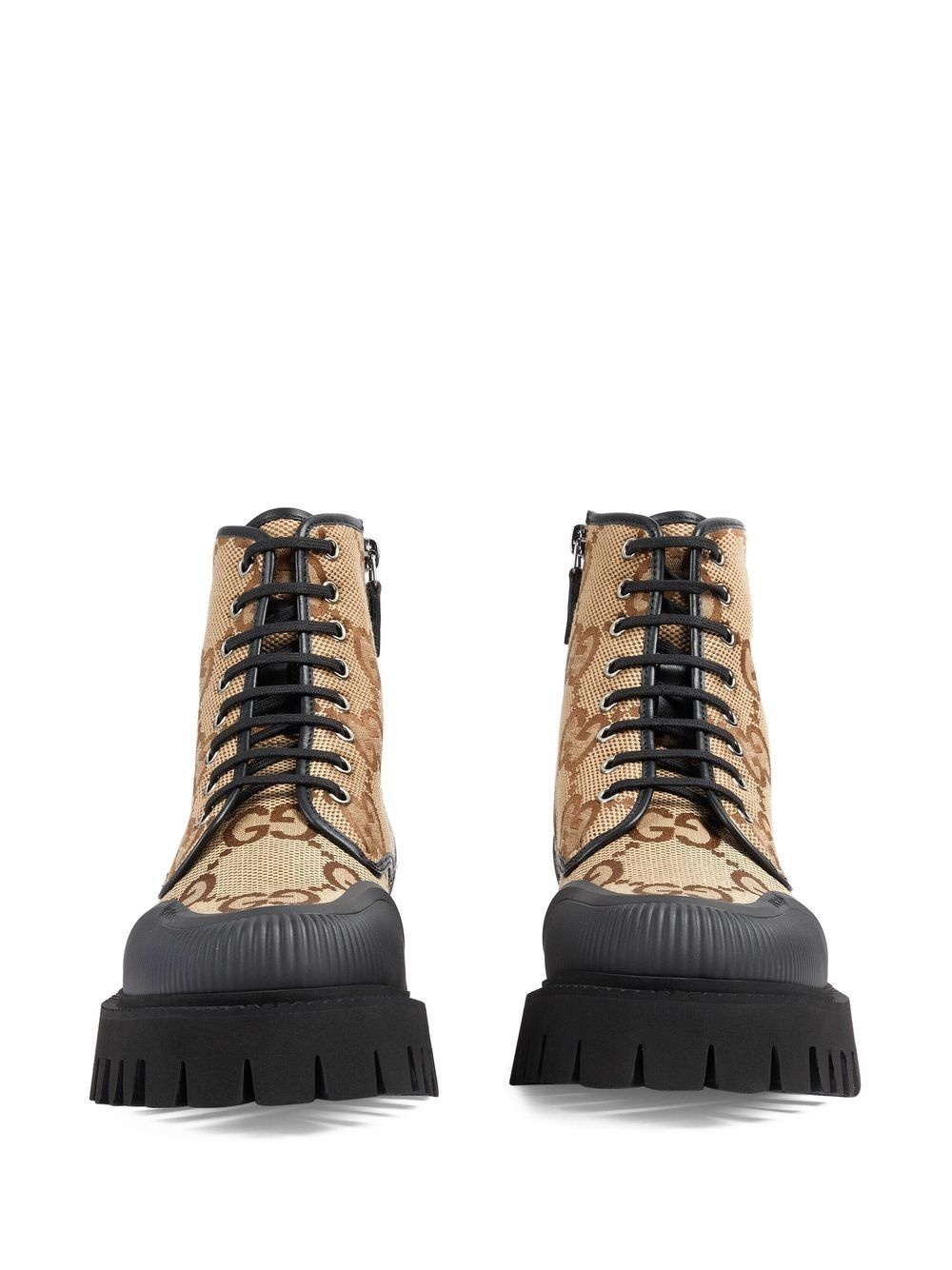 GG lace-up combat boots - 5