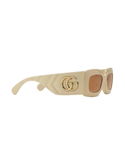 GUCCI GG tinted rectangular sunglasses outlook