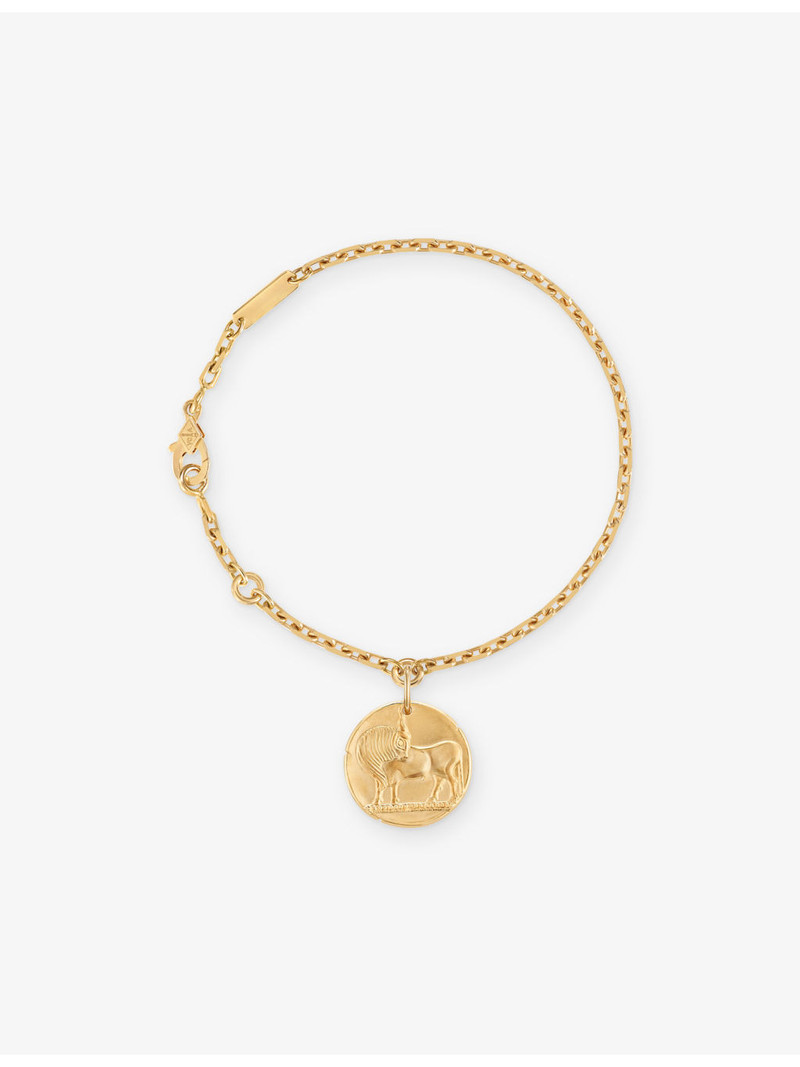 Zodiaque Medal Taurus 18ct Yellow-Gold Bracelet 1