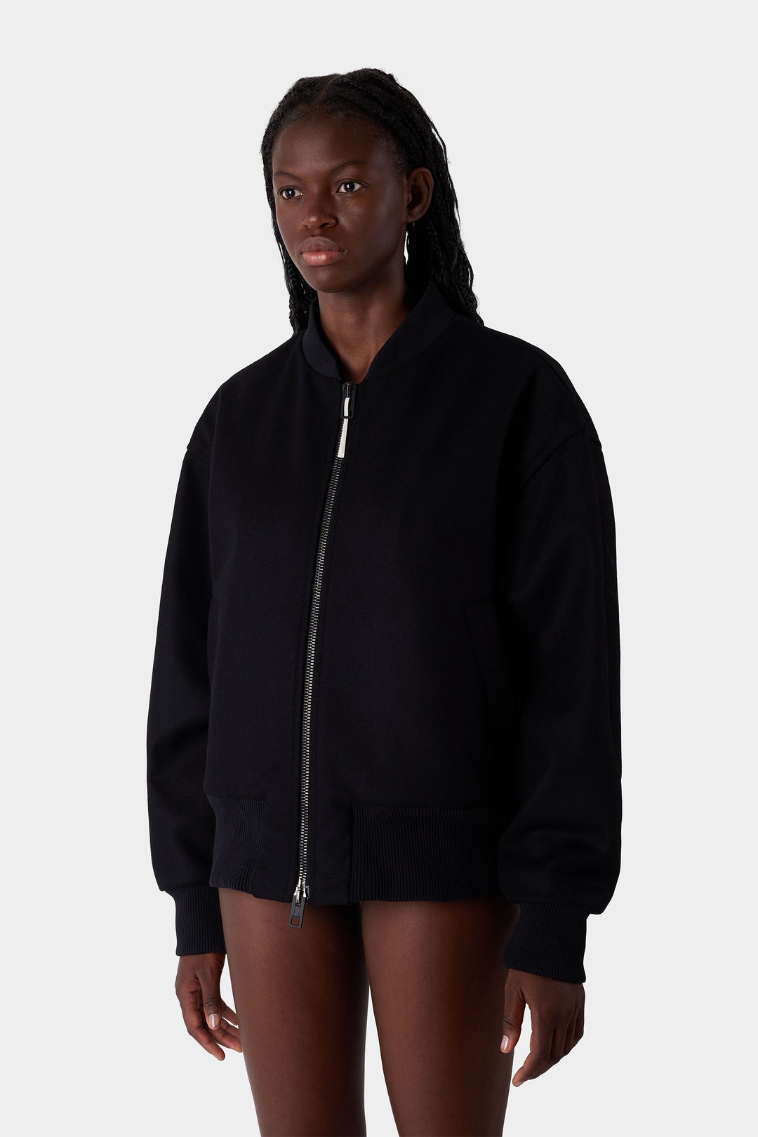 SUNNEI VARSITY BOMBER / black | REVERSIBLE