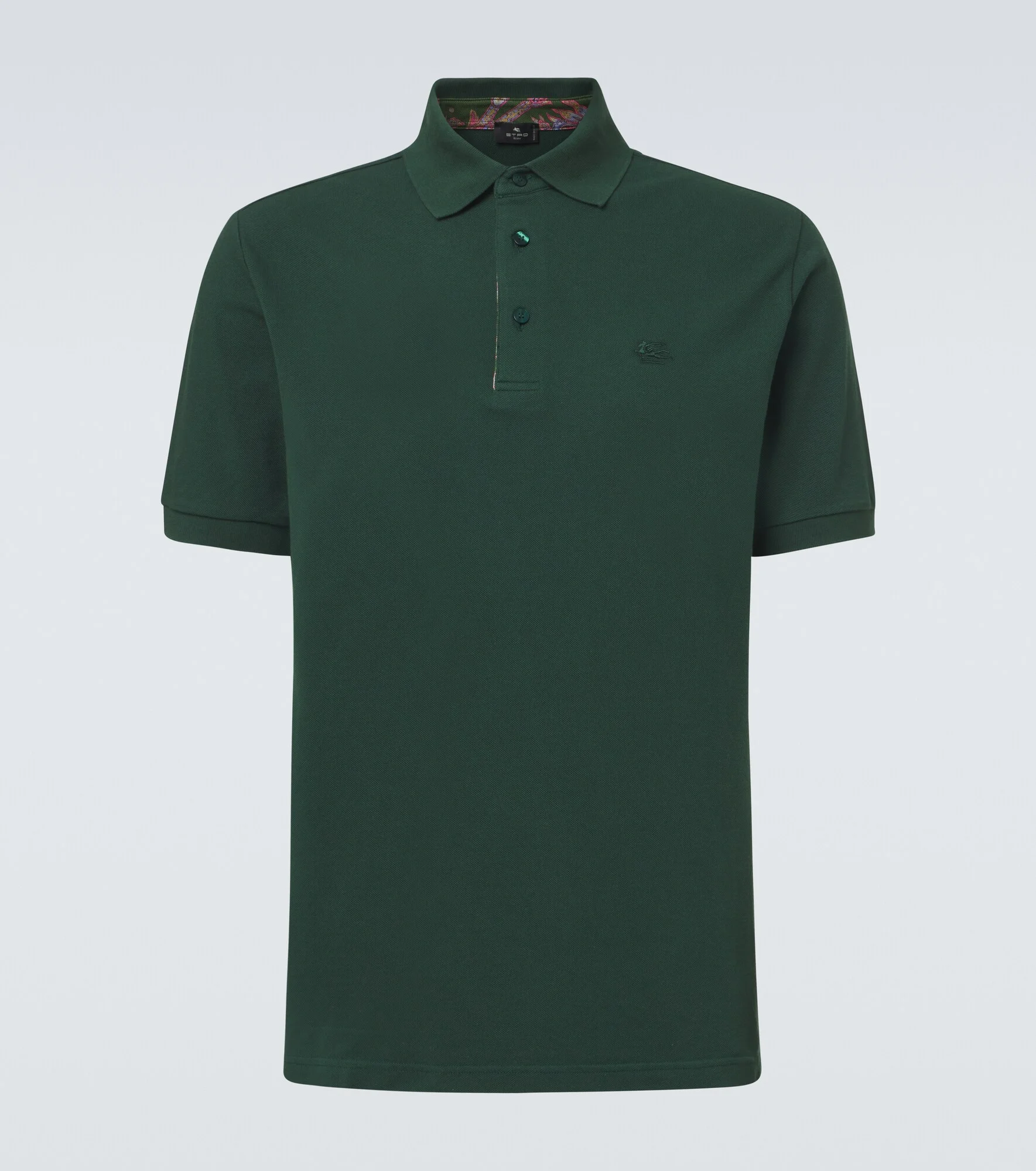 Pegaso cotton piqué polo shirt - 1