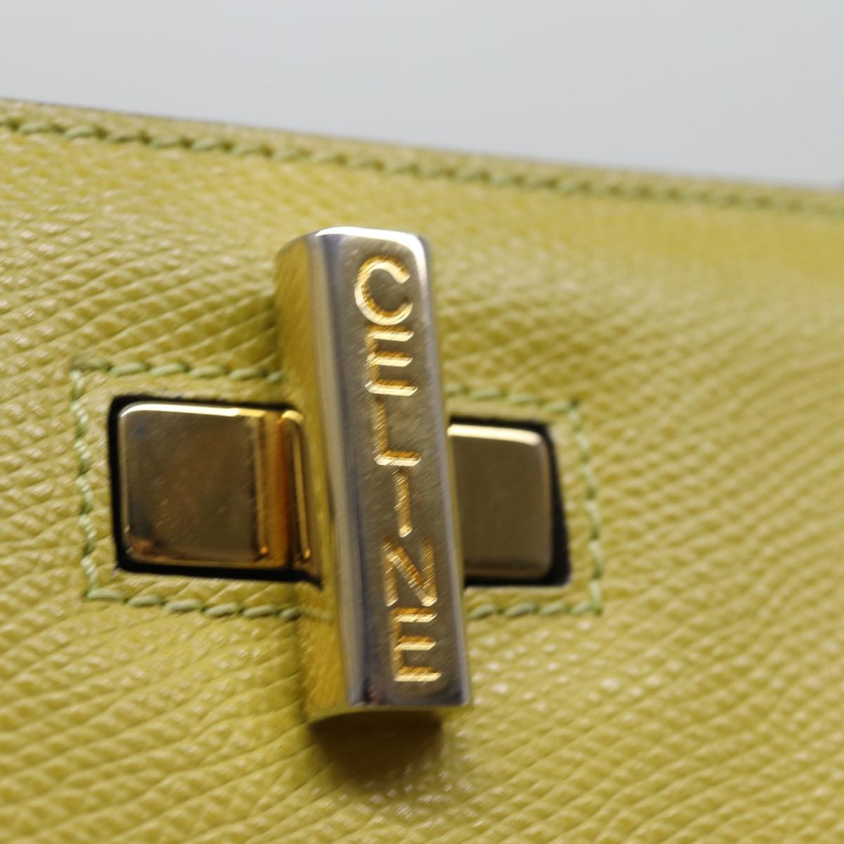 CELINE Tote Bag Leather Yellow - 9