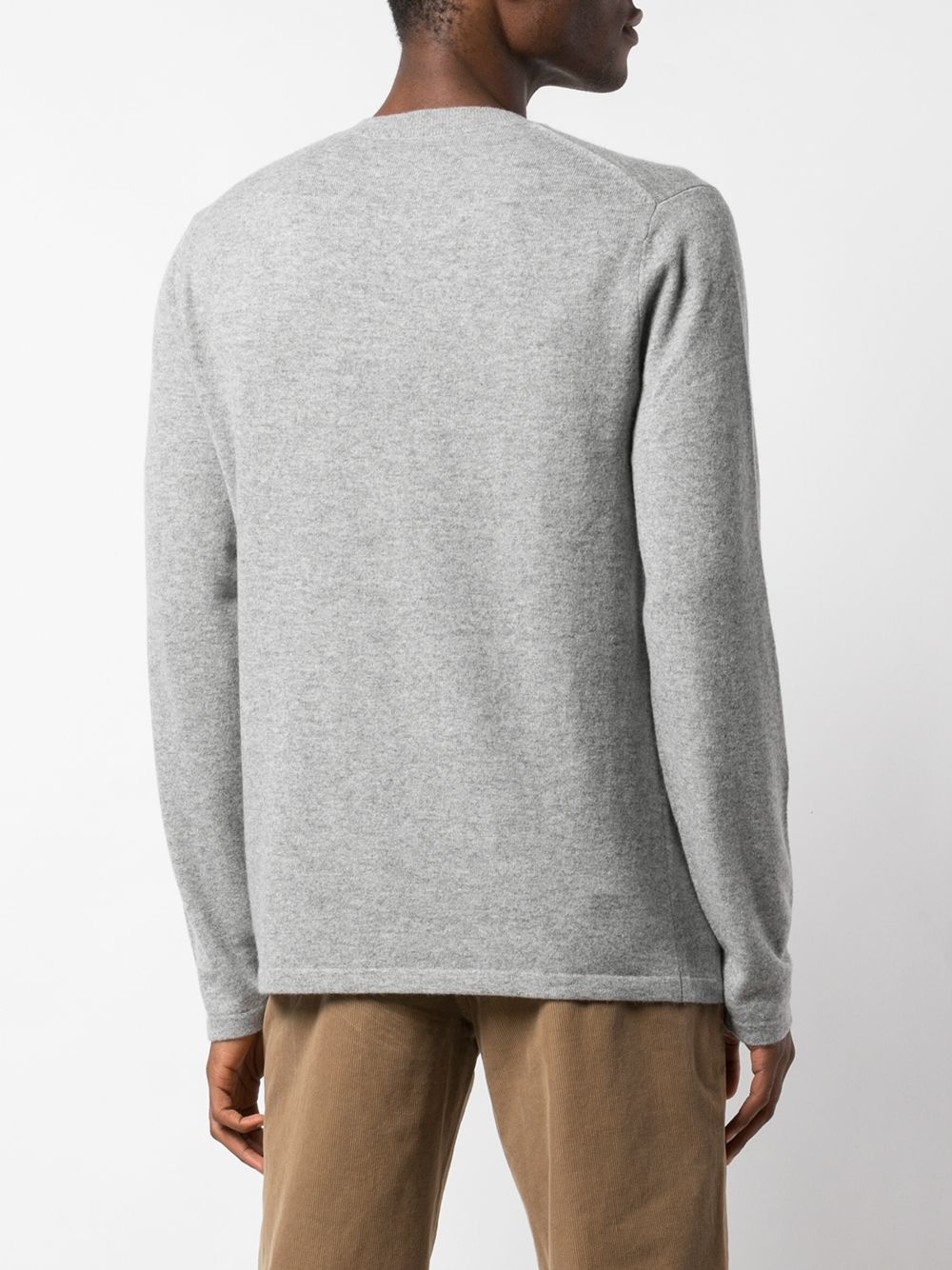 long-sleeve fitted sweater - 4