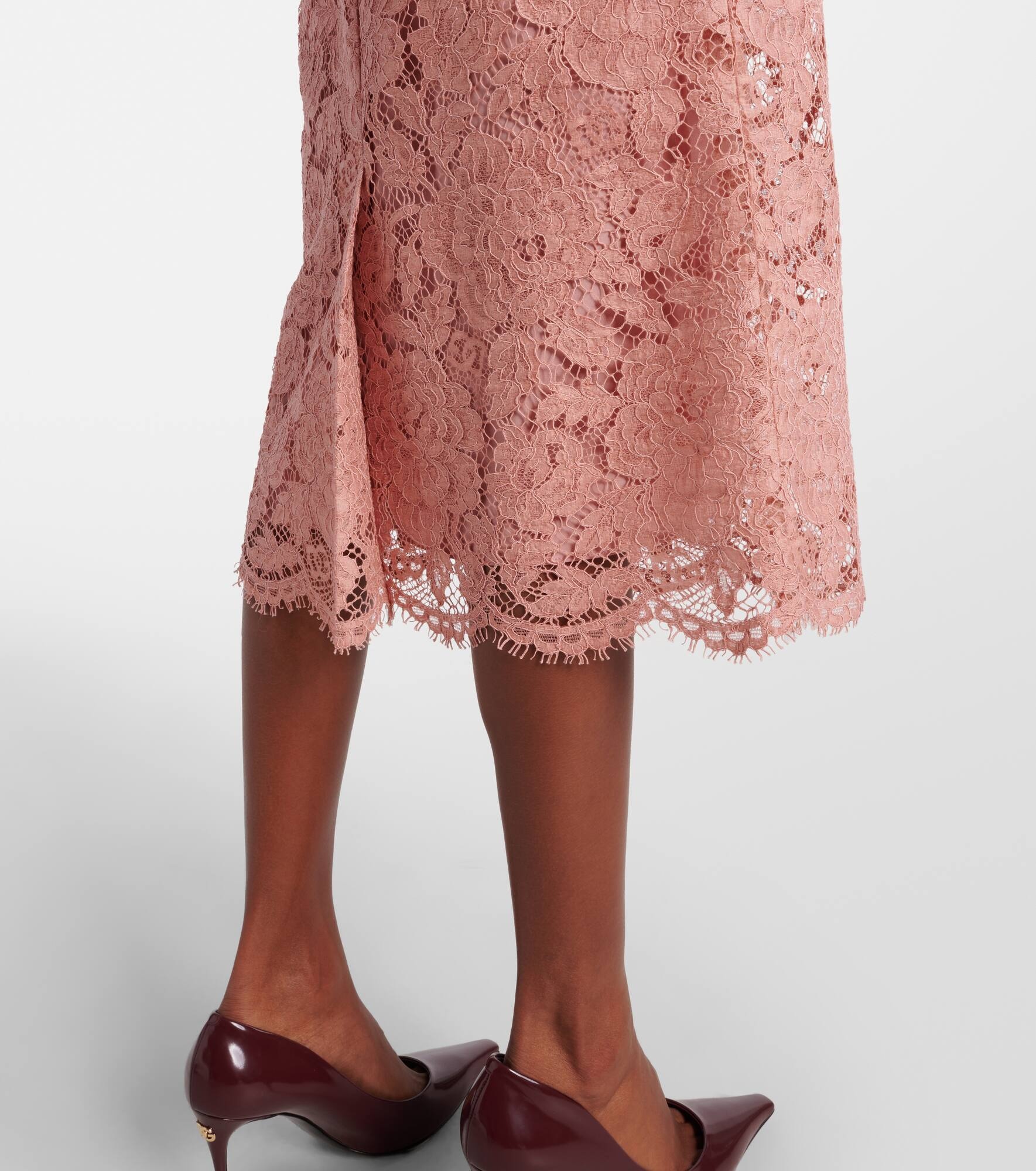 Lace midi skirt - 5