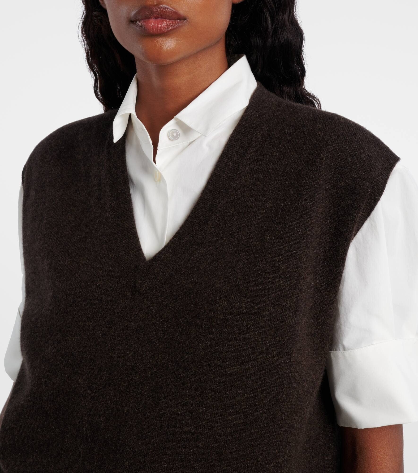 Levi cashmere sweater vest - 5