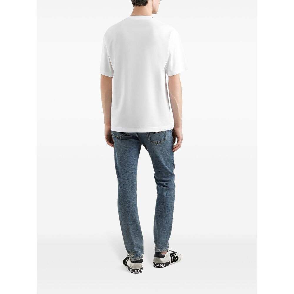 Dolce & Gabbana White T-Shirts & Vests - T-Shirts Men - 3