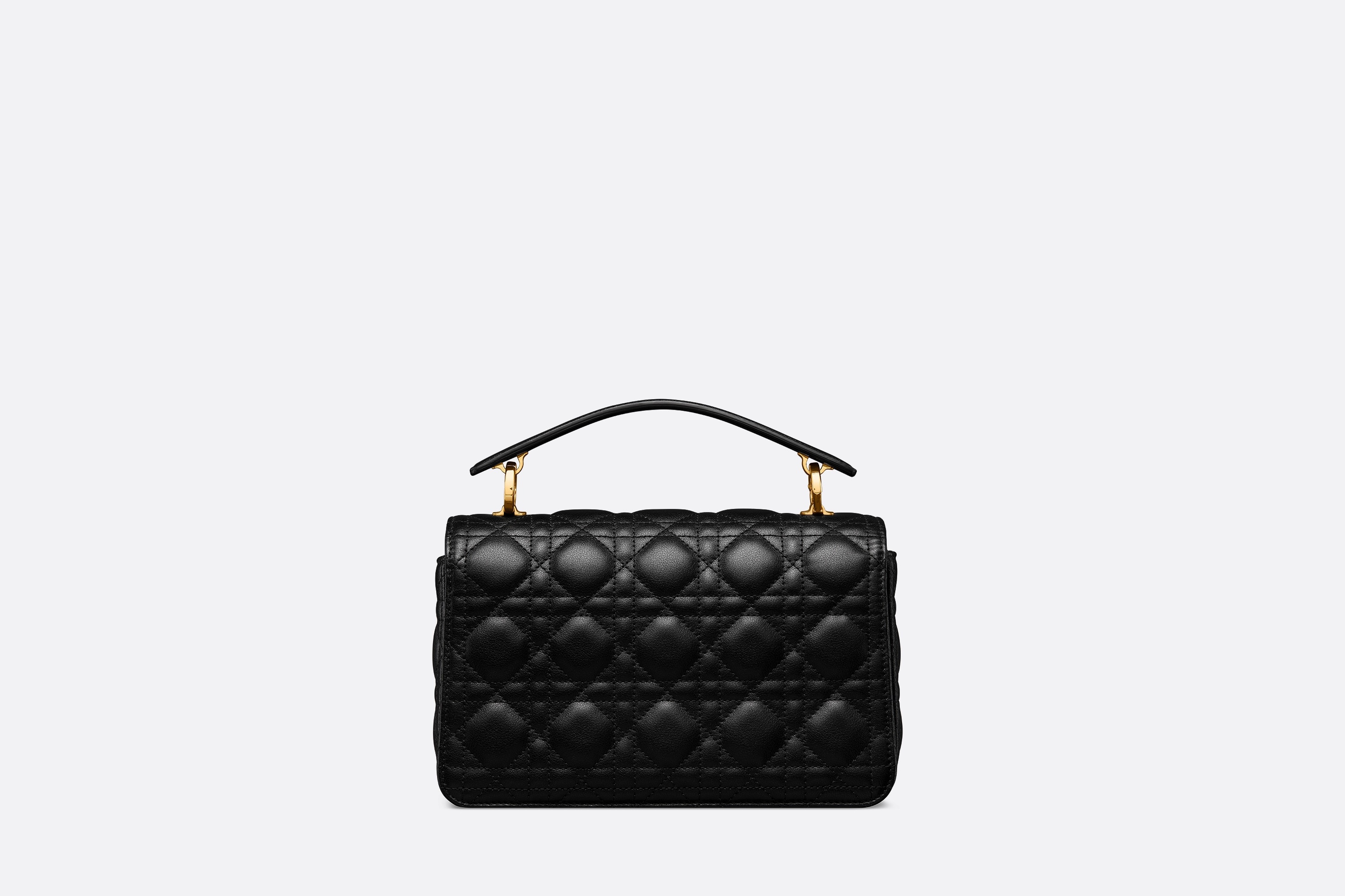 洗練と機能美の融合｜Small Dior Jolie Top Handle Bag【Dior】 Small Dior Jolie Top Handle Bag Black Cannage Calfskin | DIOR