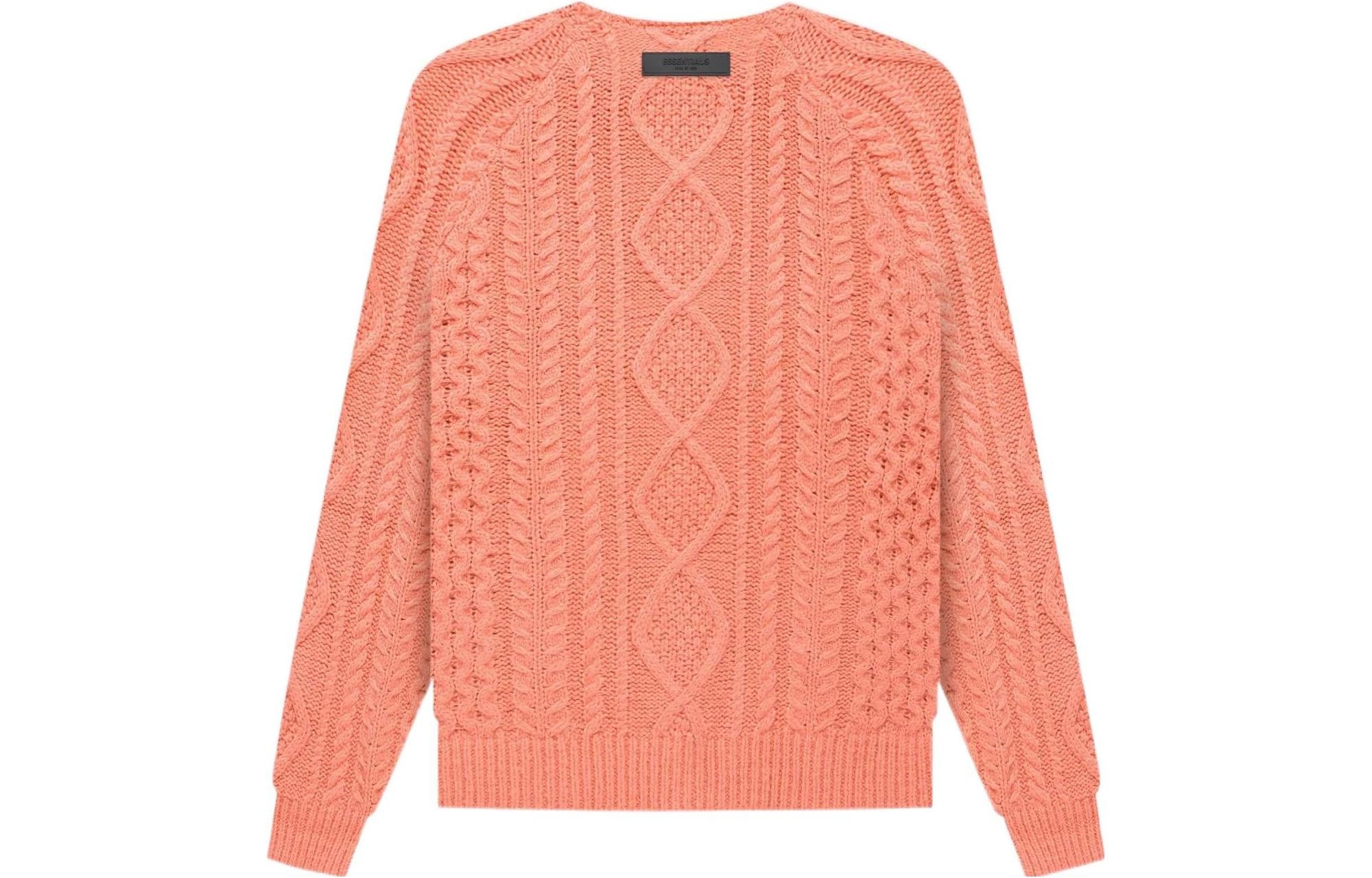 Fear of God Essentials FW22 Cable Knit 'coral' FOG-FW22-019 - 2