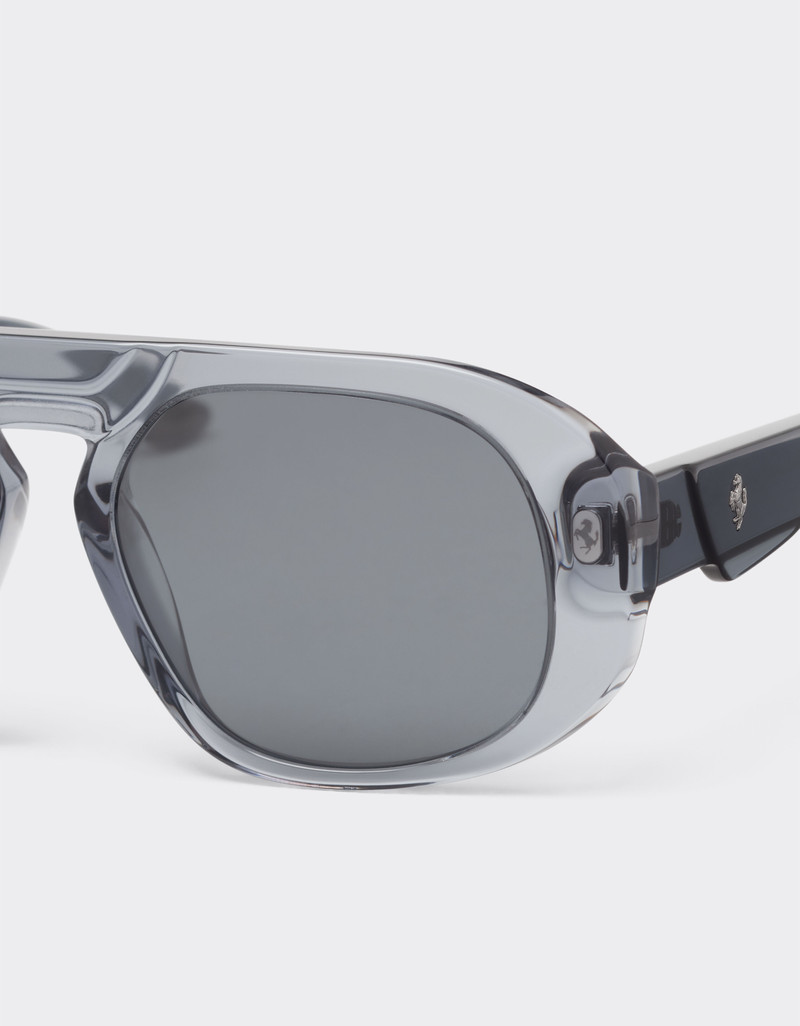 Ferrari sunglasses in ocean colour acetate with light blue lenses 6