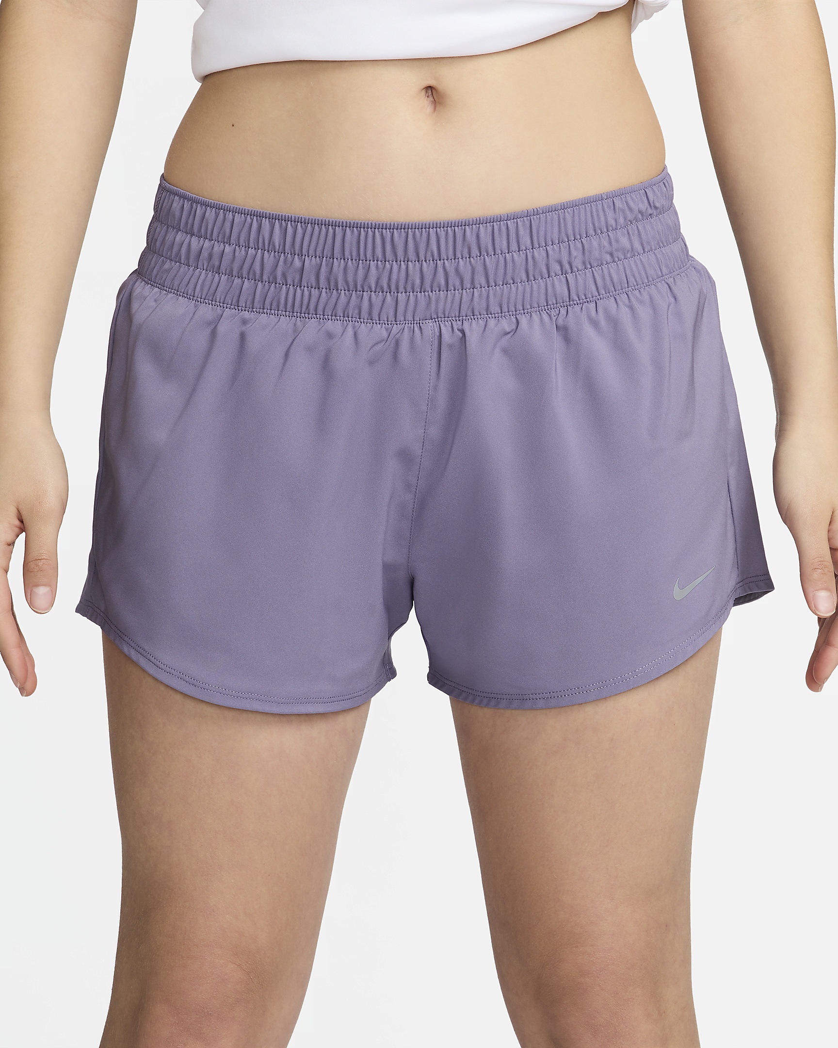 Nike One Women's Dri-FIT Mid-Rise 3" Brief-Lined Shorts - 2