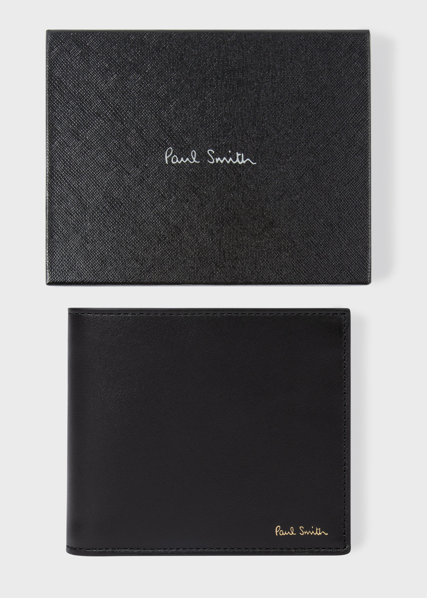 Black Leather 'Year Of The Dragon' Billfold Wallet - 4