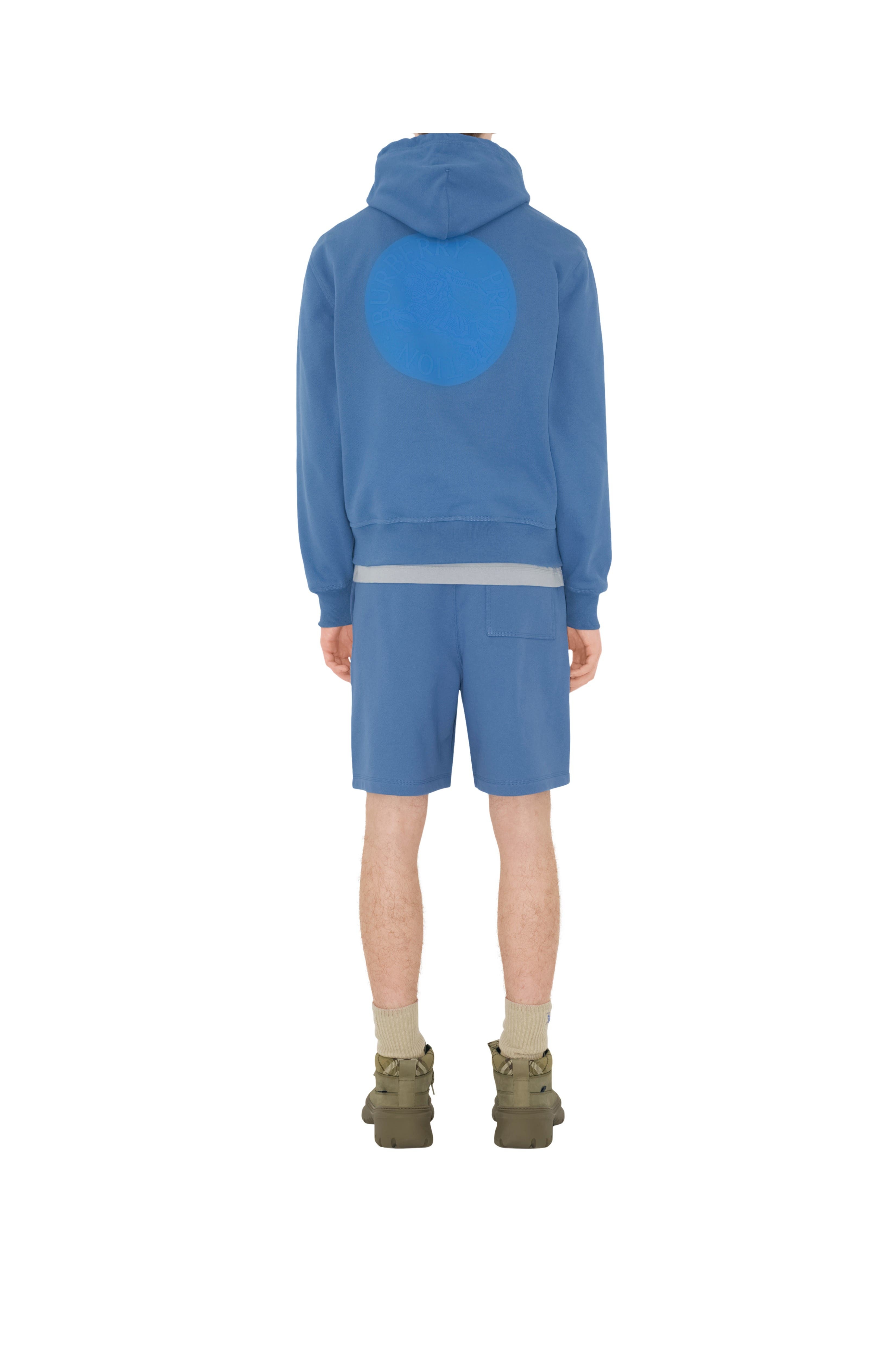 burberry EKD Badge Cotton Shorts in Pool at Nordstrom - 4