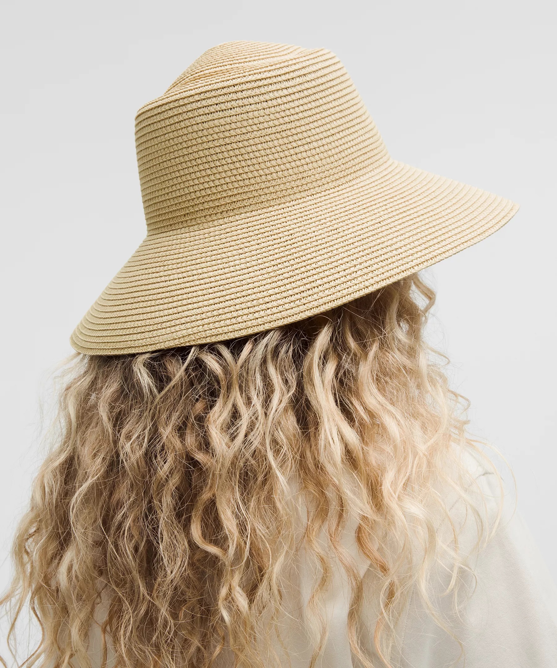 Women's Paper Straw Removable Sweatband Hat - 3