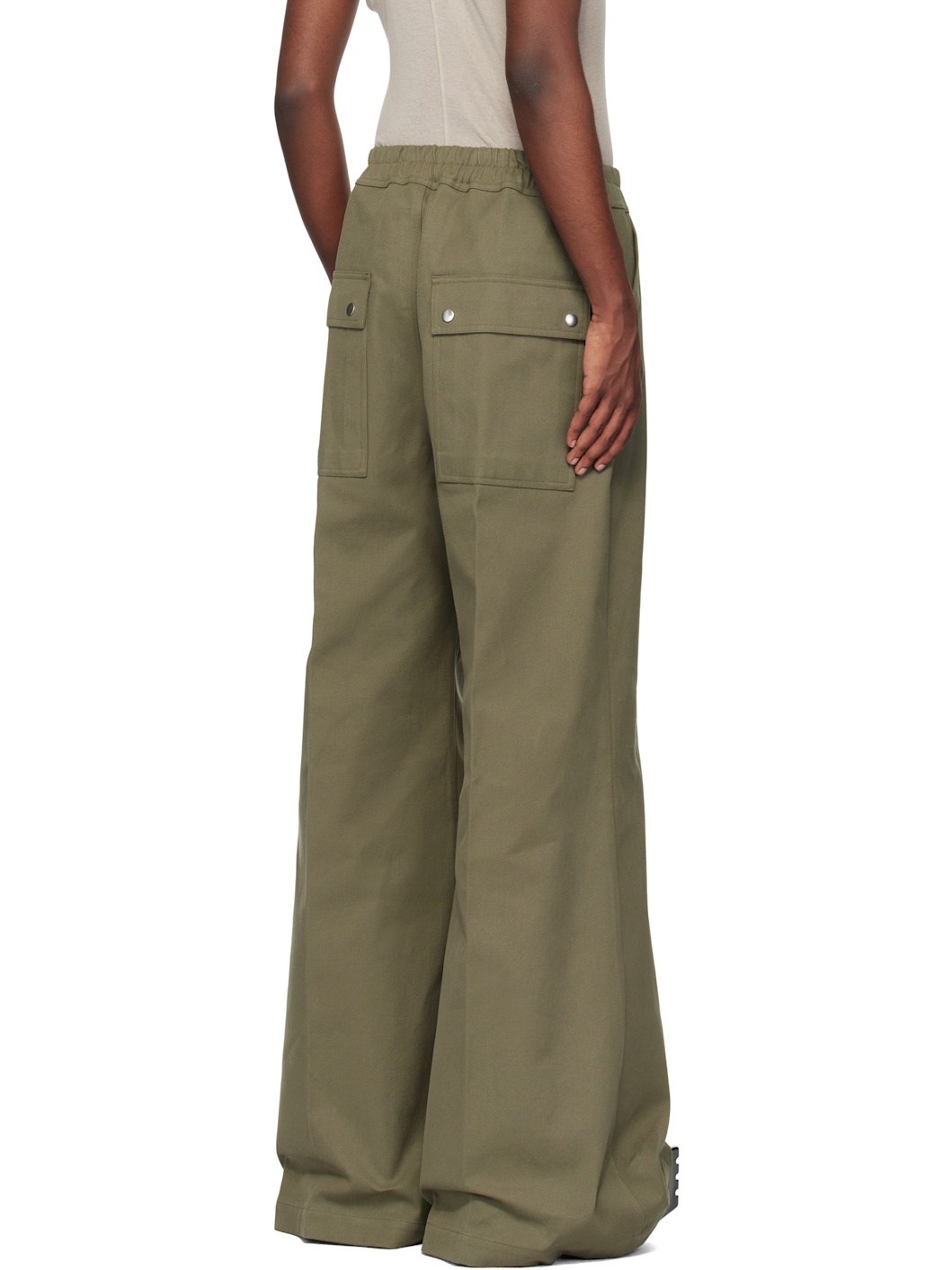 Khaki Wide Bela Trousers - 3