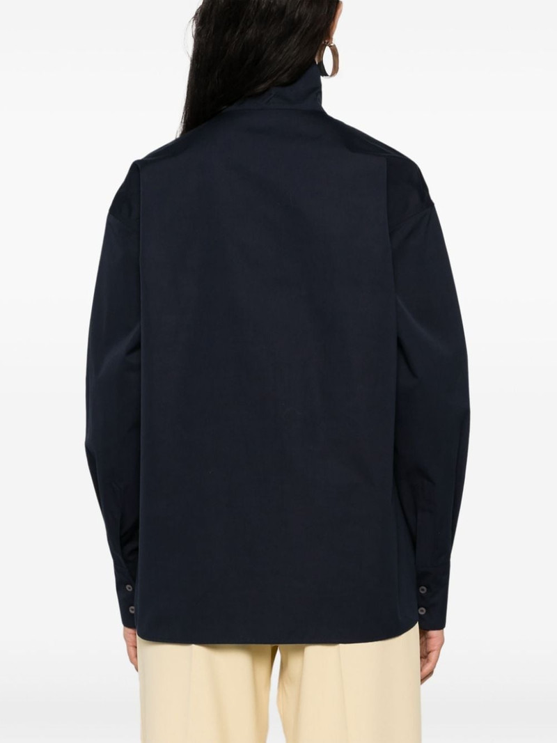 high-neck poplin shirt 4