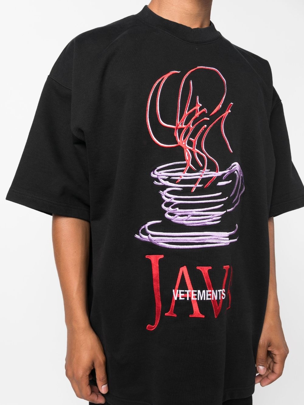 Java logo-embroidered T-shirt - 6