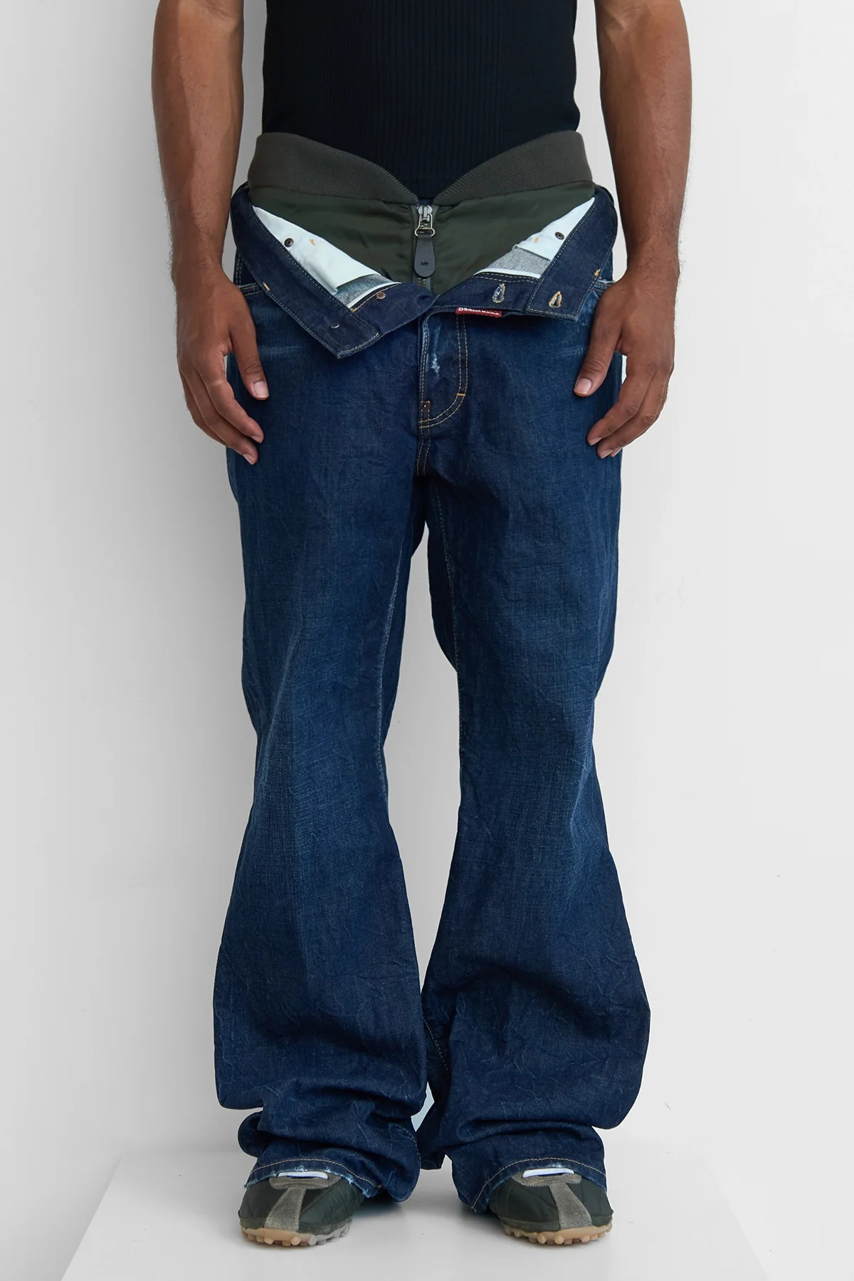 Dsquared2 Dark Indigo Aviator Wash Loose Jeans - 3