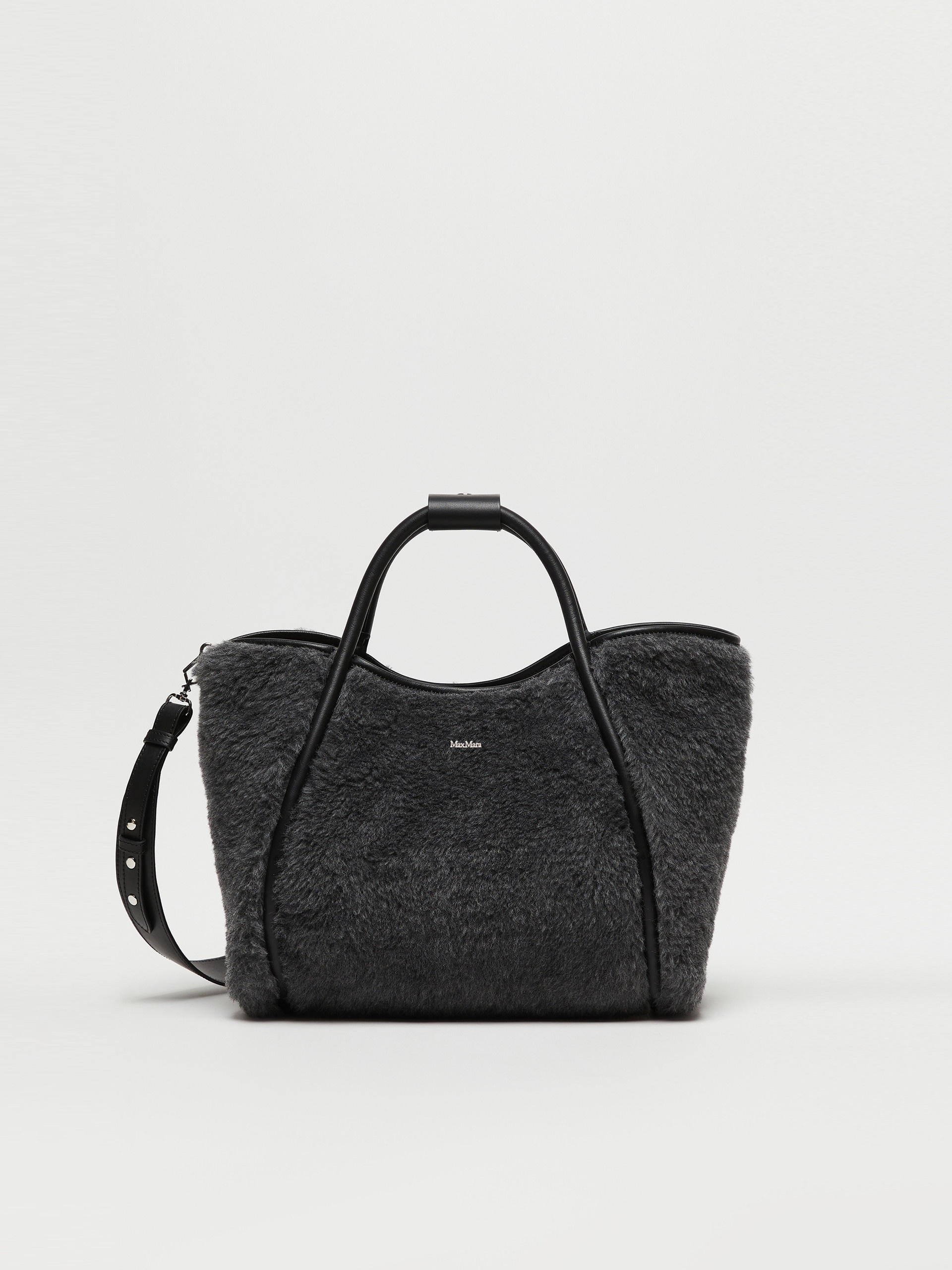 TMARINS2 Small Marine Bag in wool and alpaca Teddy fabric - 1
