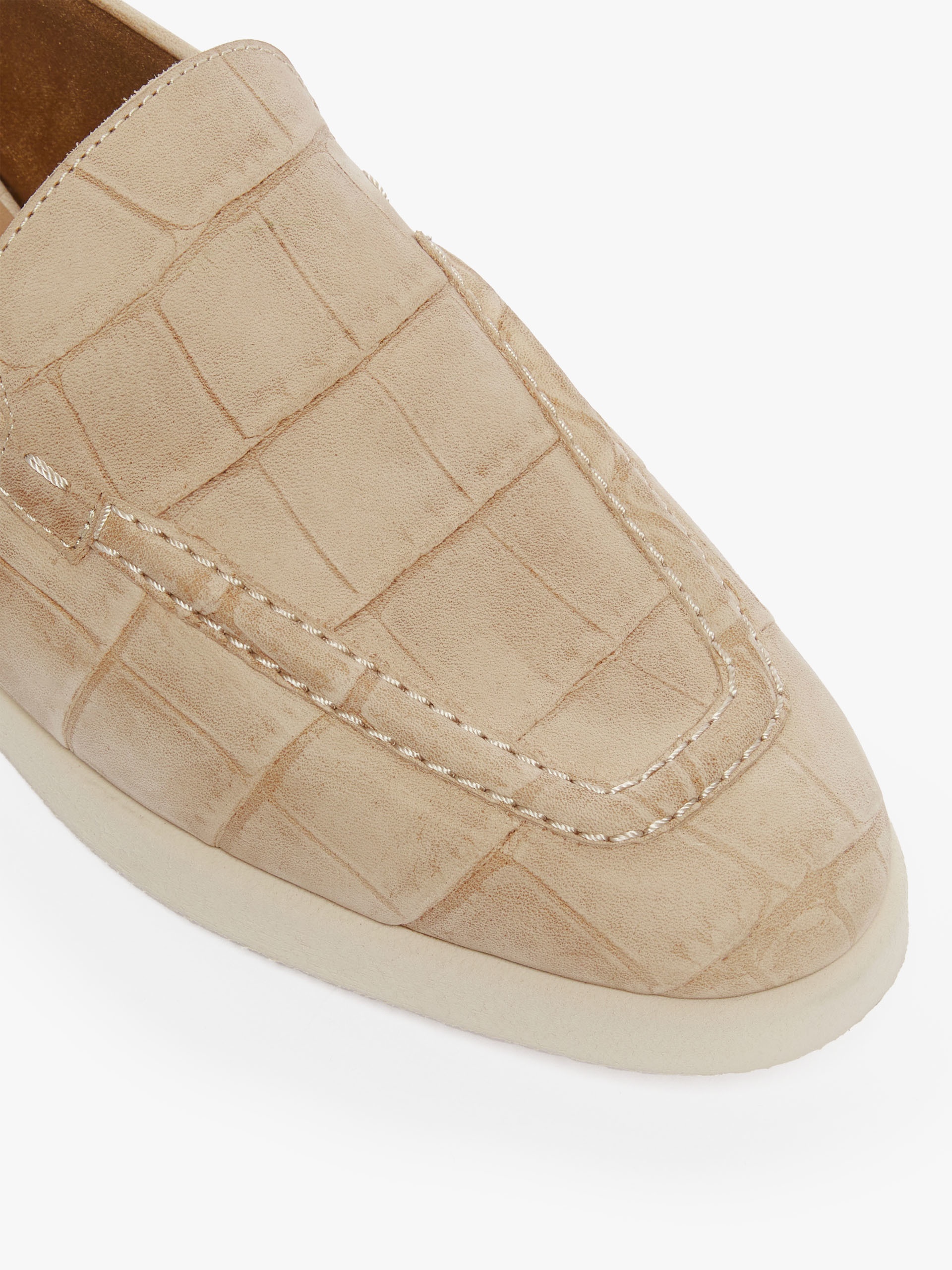 SOFTLOAFER Crocodile-embossed leather loafers - 4