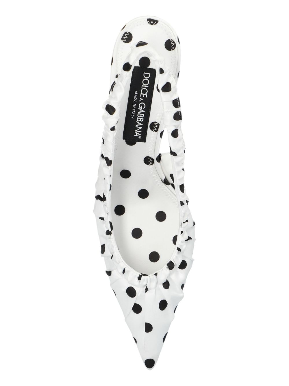 polka dot-print slingback pumps - 6