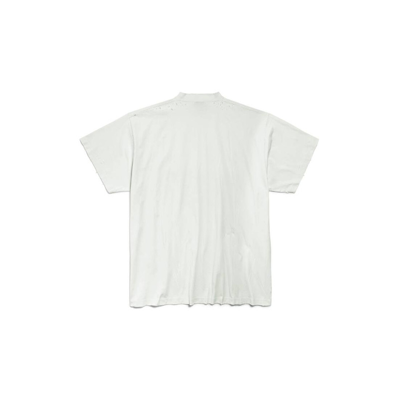 BALENCIAGA Men's Agaicnelab T-shirt Oversized Fit in White outlook
