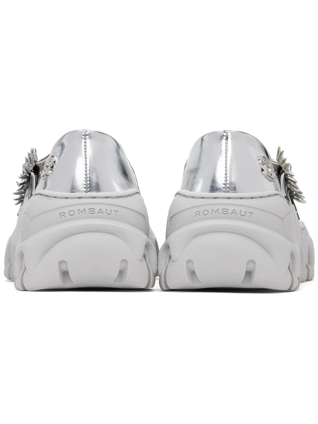SSENSE Exclusive Silver MJ Ballerina Flats - 2