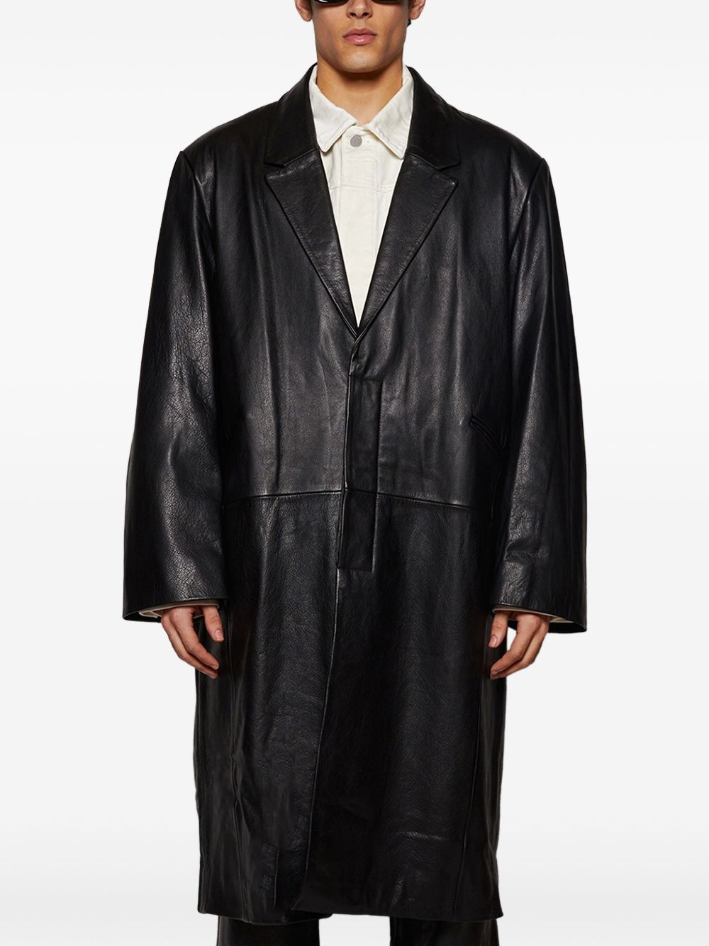 leather coat - 3