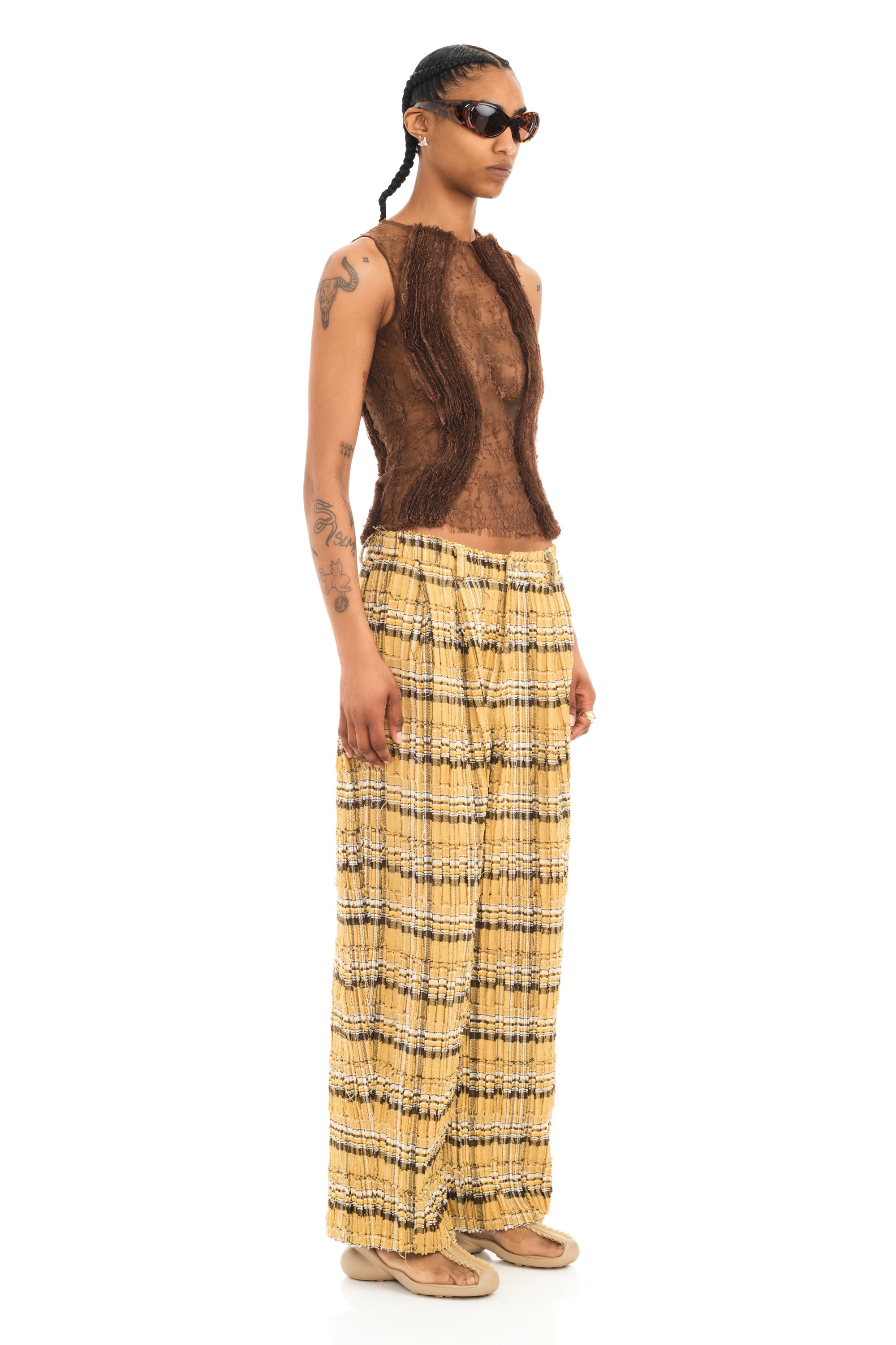 SUNFLOWER PLAID CATCHFLY PANT - 4