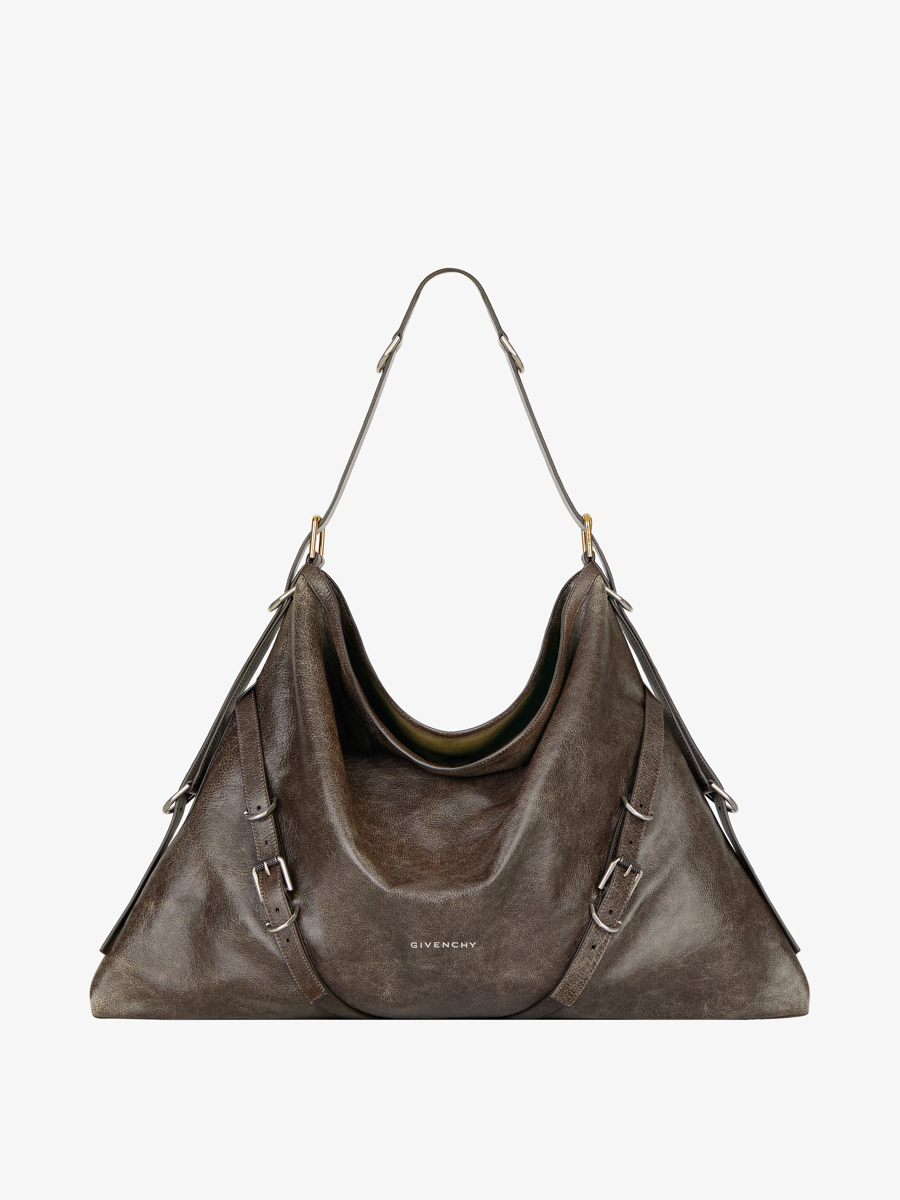 LARGE VOYOU BAG IN AGED LEATHER - 1