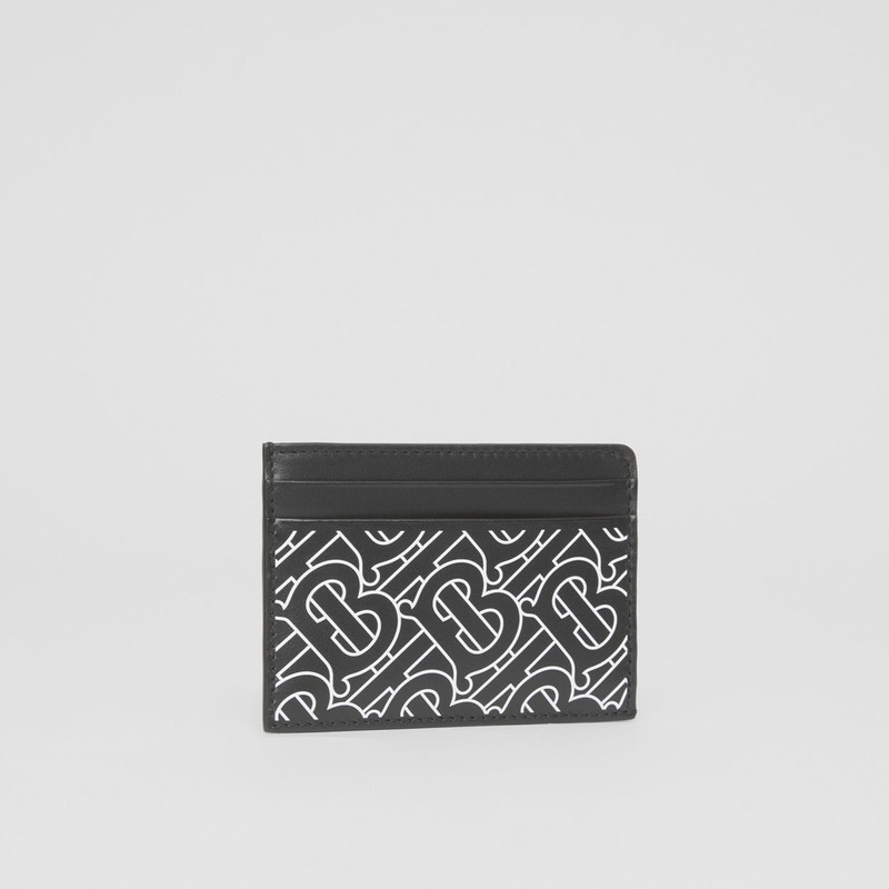 Monogram Print Leather Card Case 4