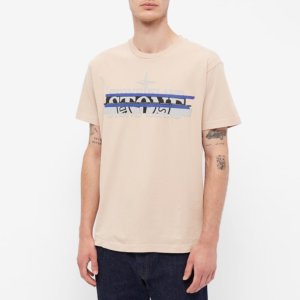 Stone Island Band Multi Logo Tee - 5