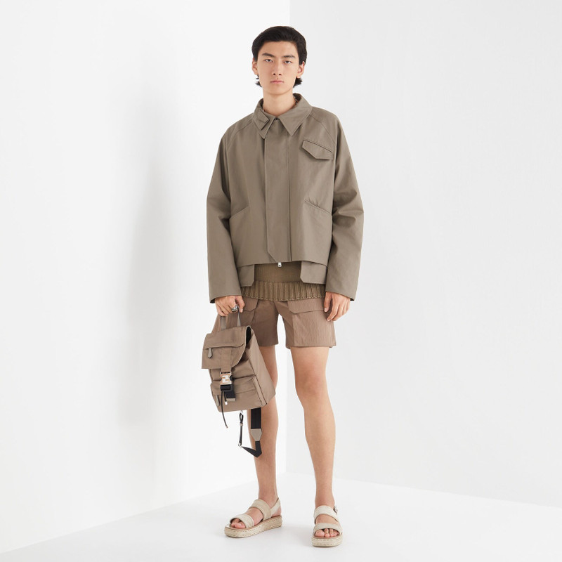 FENDI Brown canvas trousers outlook
