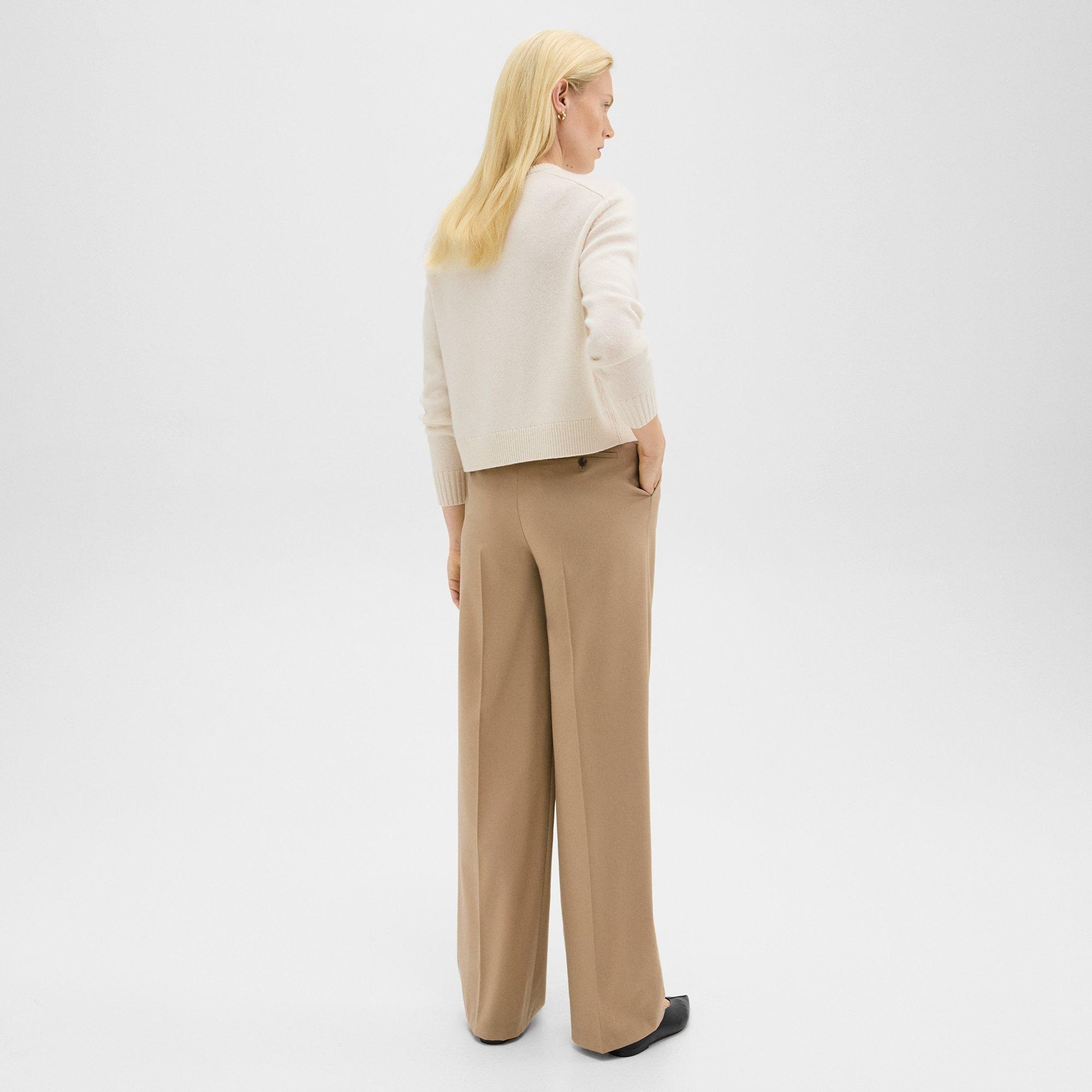 Double Pleat Pant in Sleek Flannel - 4