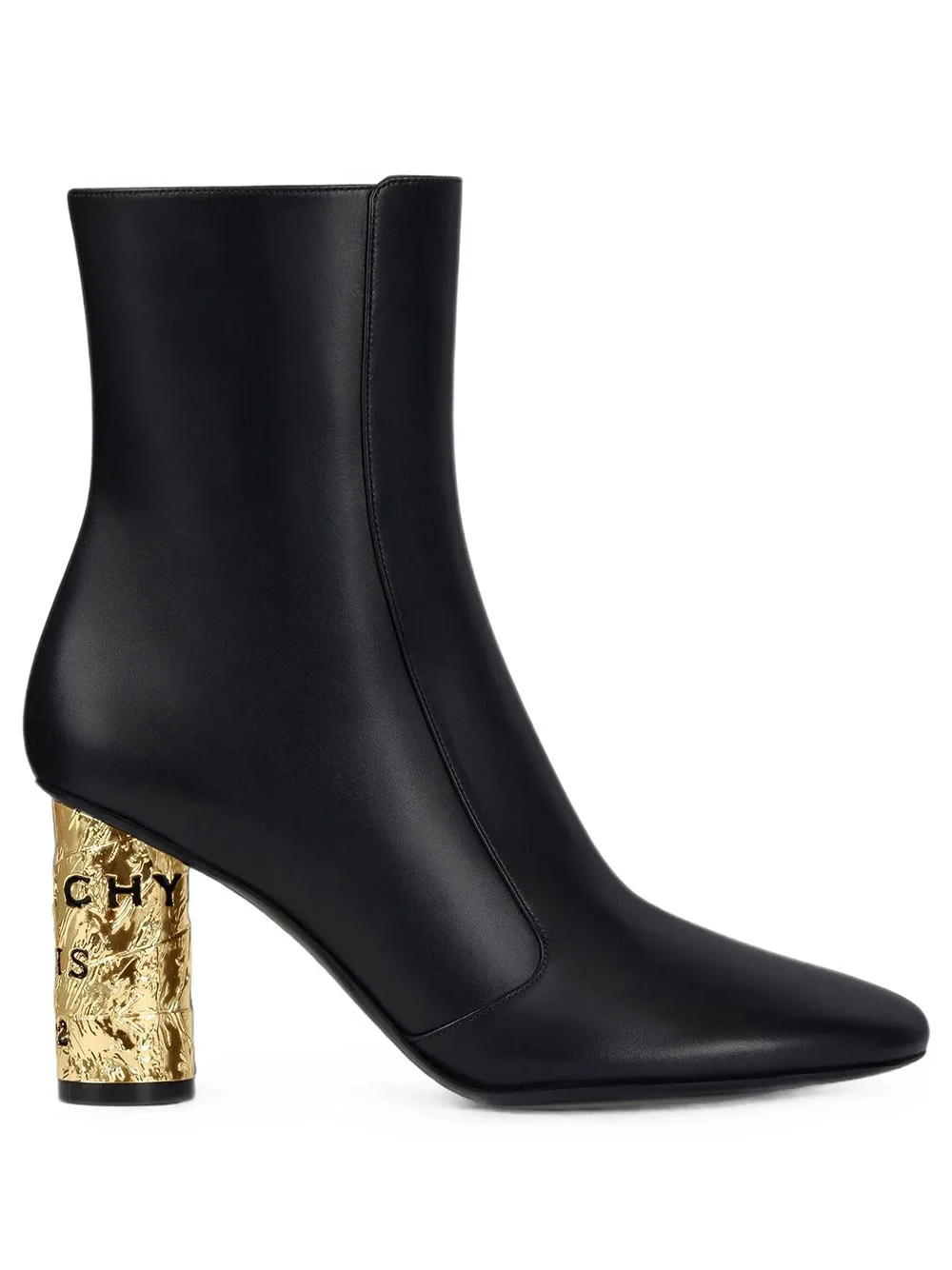 Leather Tape Ankle Boots - 1