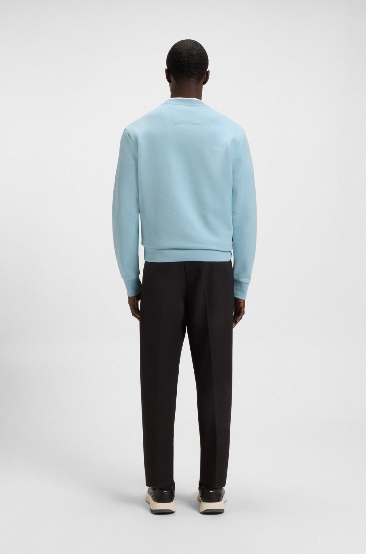 STRETCH-COTTON SWEATSHIRT WITH SANDWICH LOGO - 5