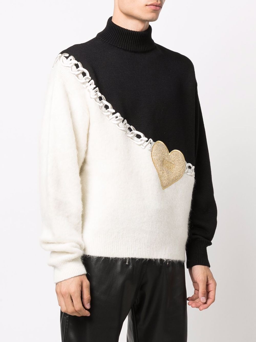 Heart contrast jumper - 3