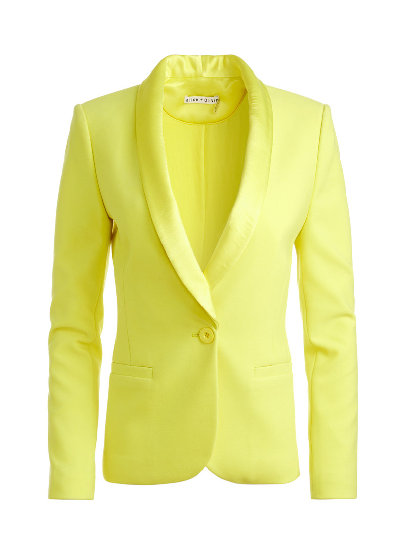 PEPPER SHAWL COLLAR FITTED BLAZER 1