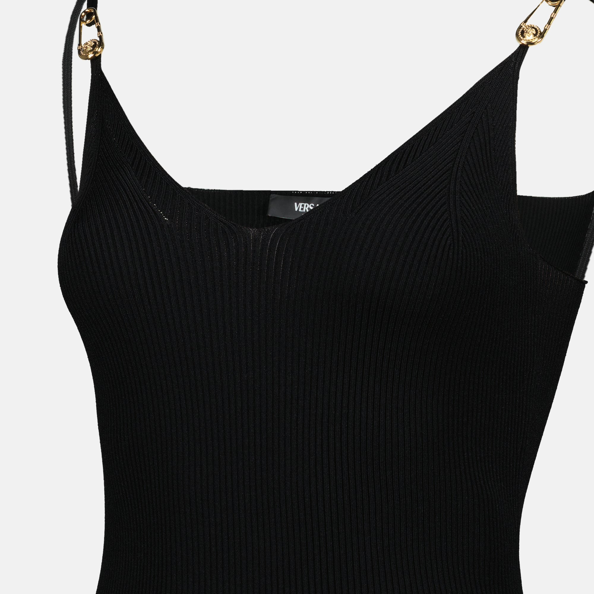 Robe en maille noire - 5