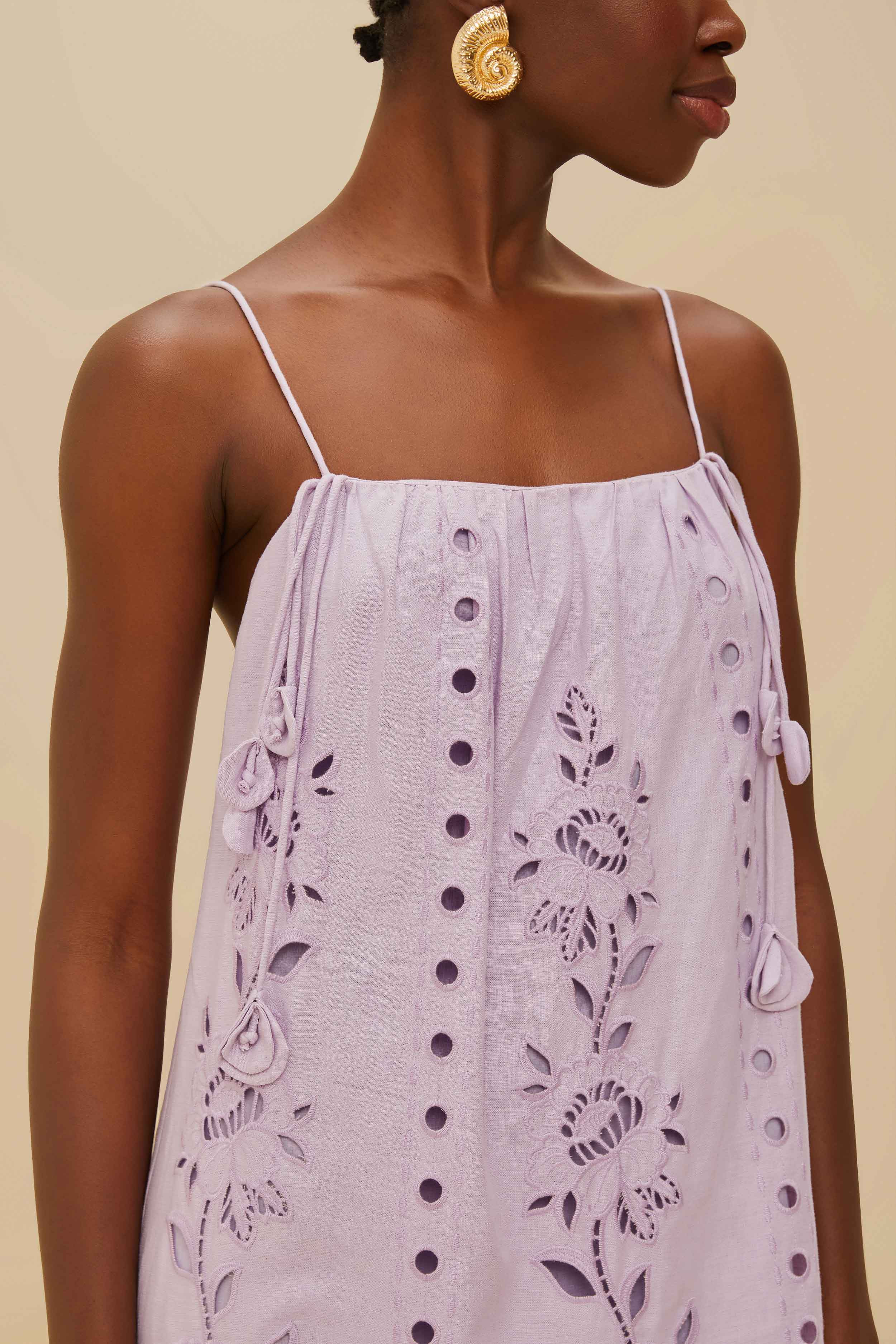 Lilac Richelieu Lenzing™ Ecovero™ Euroflax™ Maxi Dress - 3
