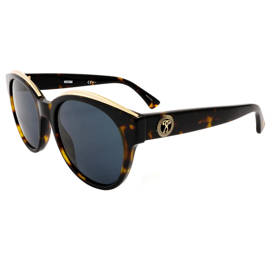 Moschino Grey Round Ladies Sunglasses MOS033/S 0086/IR 52 - 1