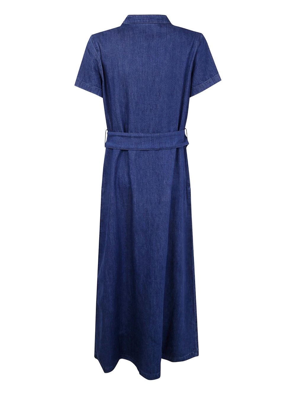 Annelie belted denim midi dress - 2