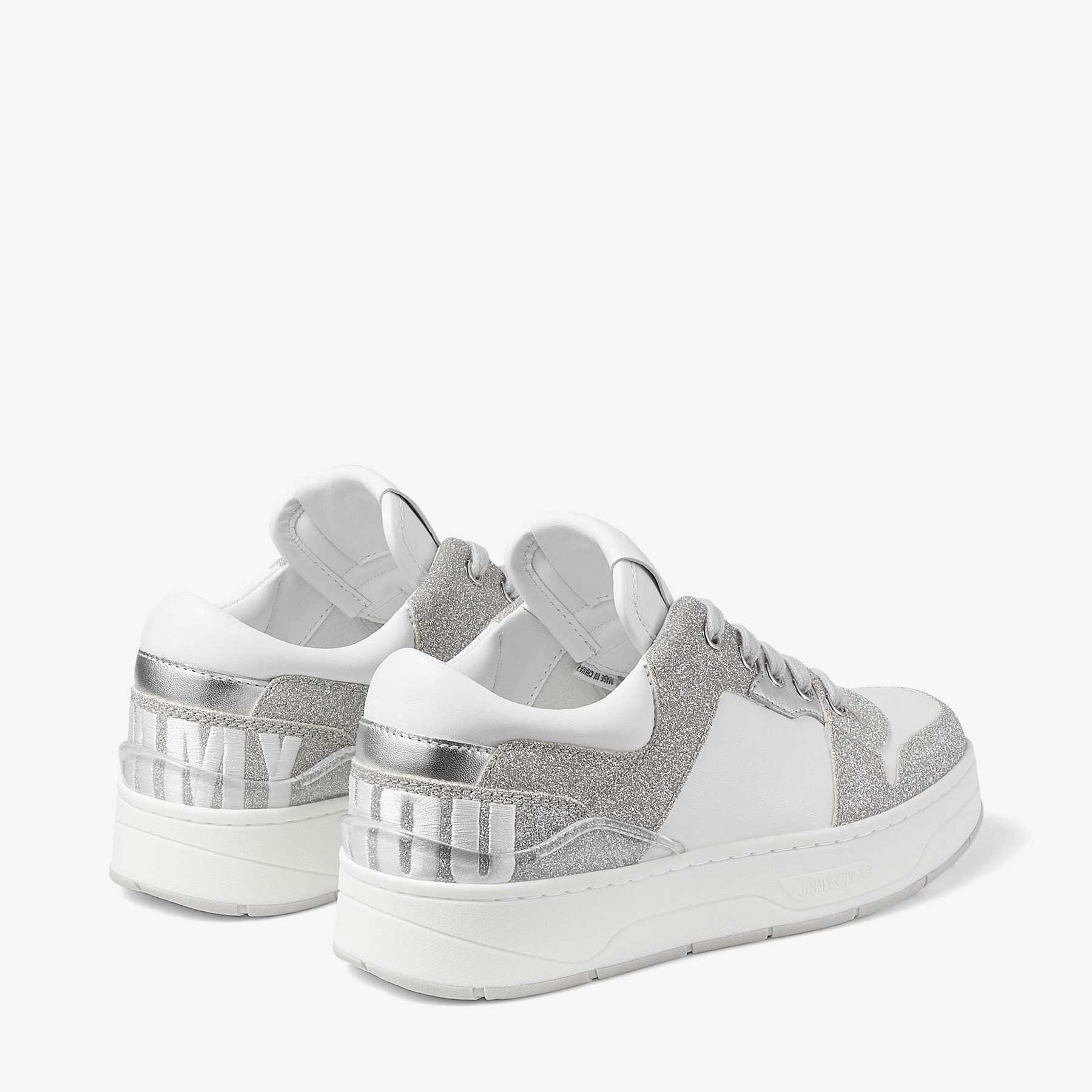 Florent/F
White Leather Trainers with Glitter - 6
