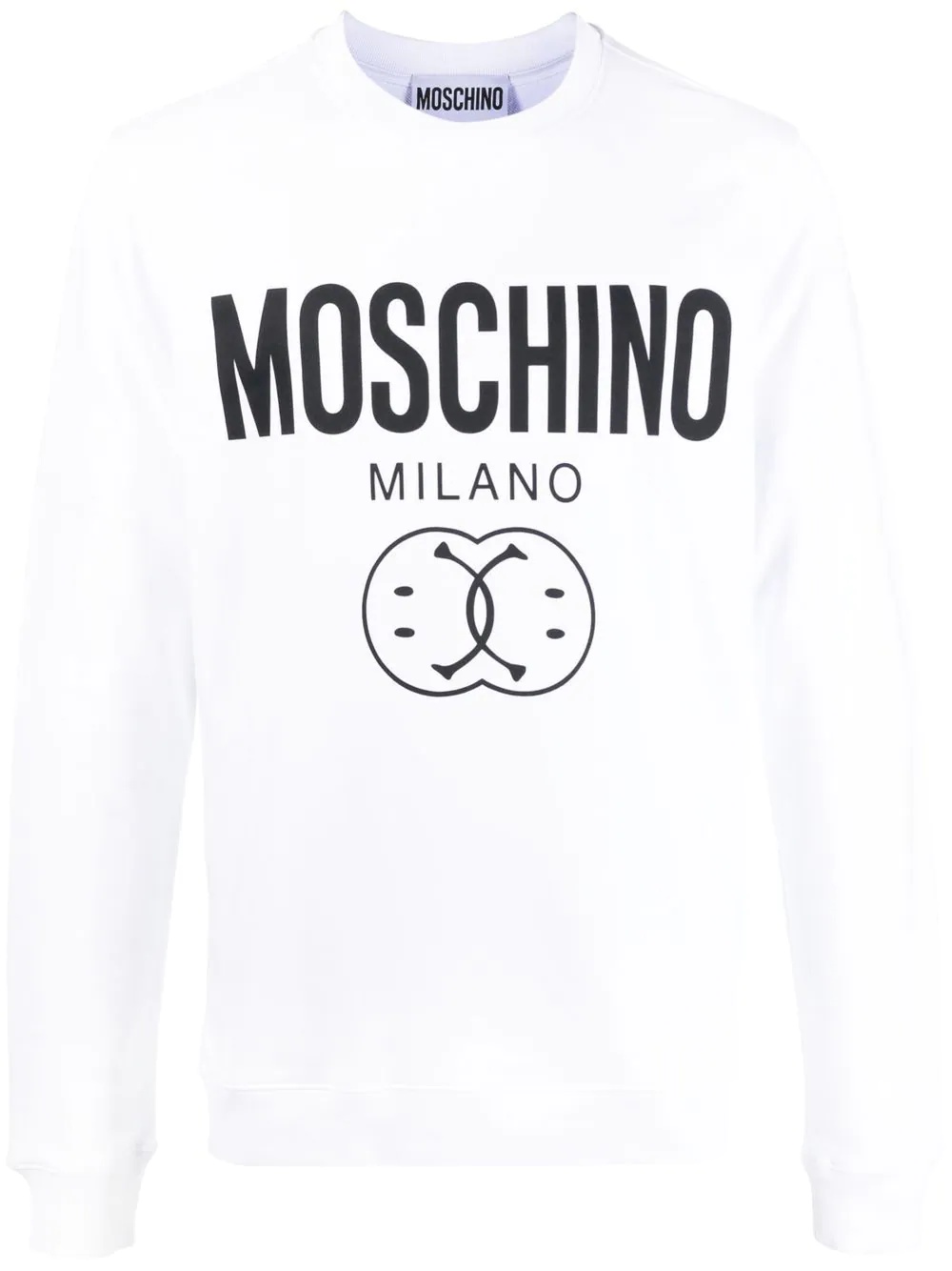 logo-print organic-cotton sweatshirt - 1